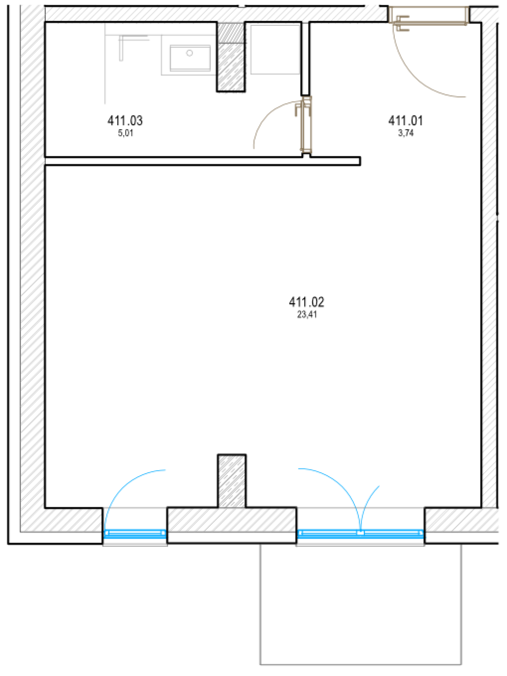 Pri Hrone - 411 - Pôdorys