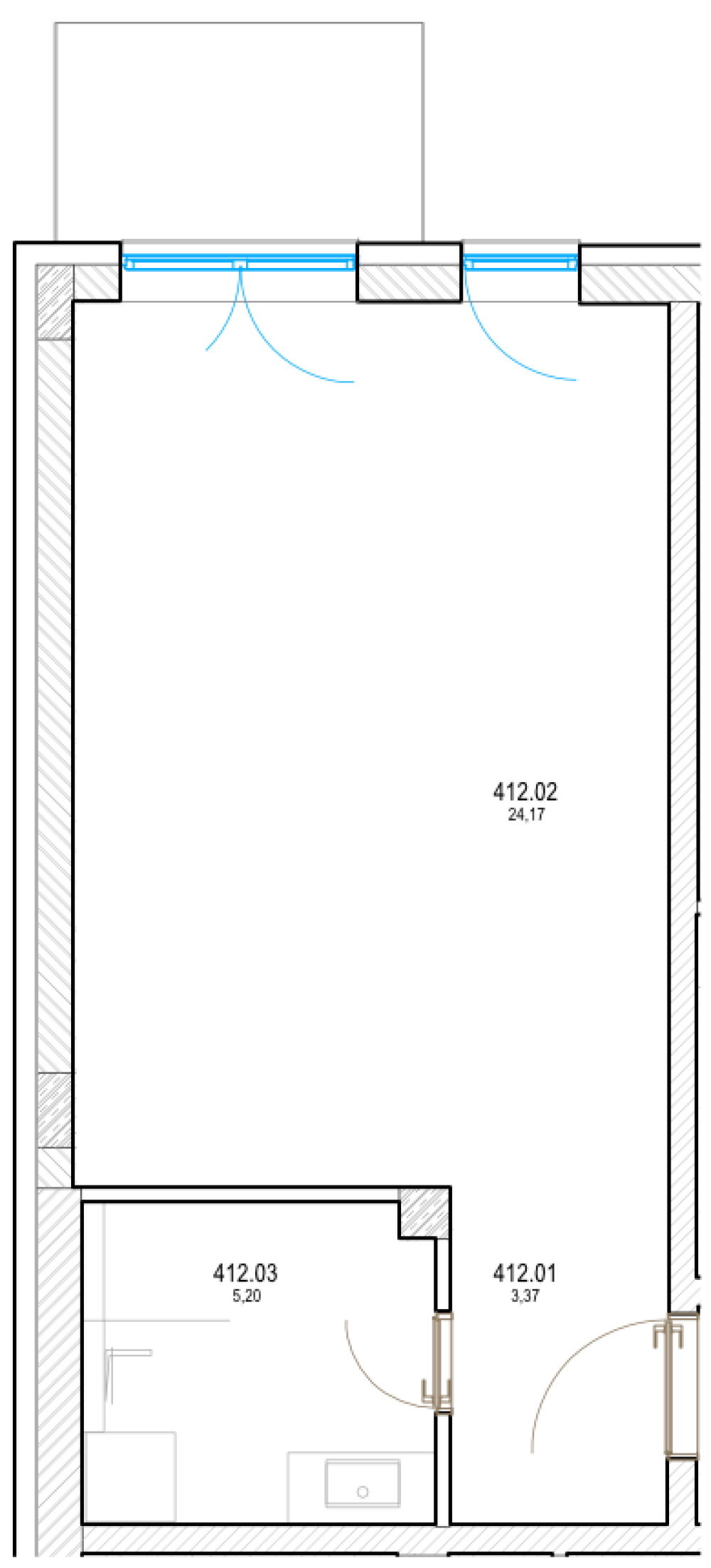Pri Hrone - 412 - Pôdorys