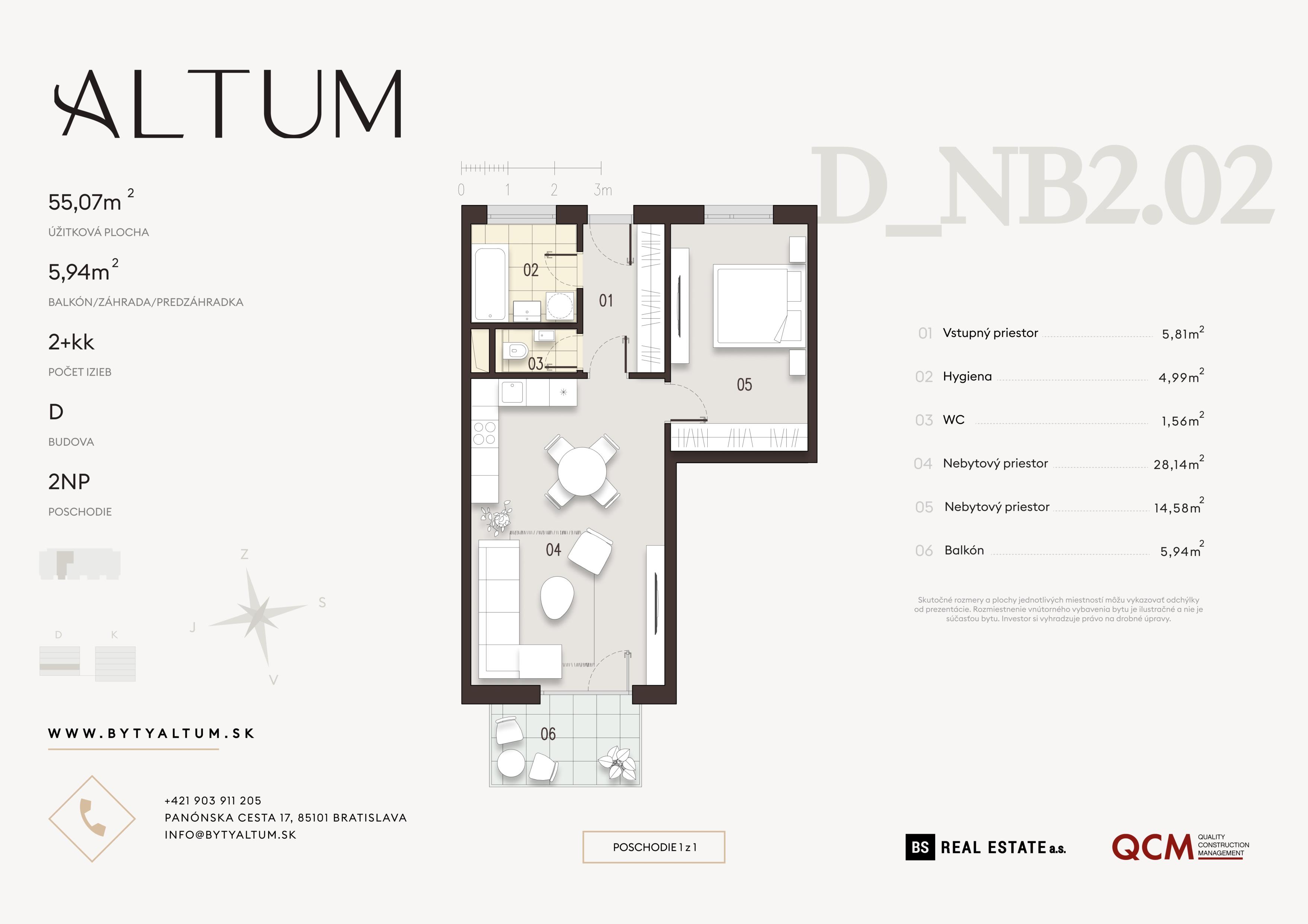 Altum - D NB2.02 - Pôdorys