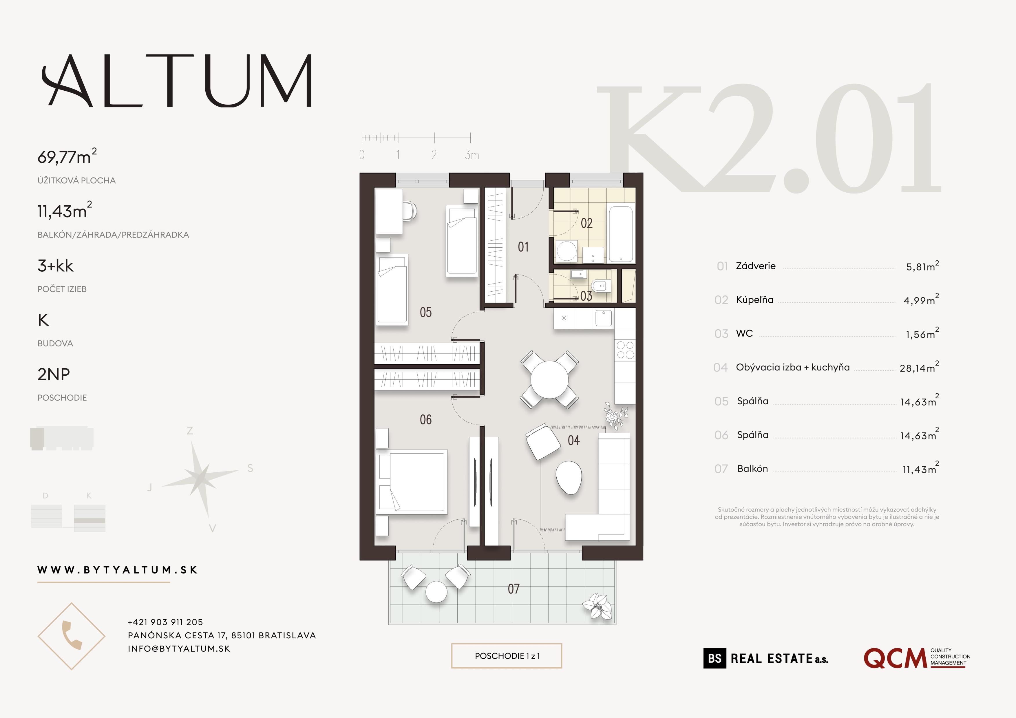 Altum - K2.01 - Pôdorys