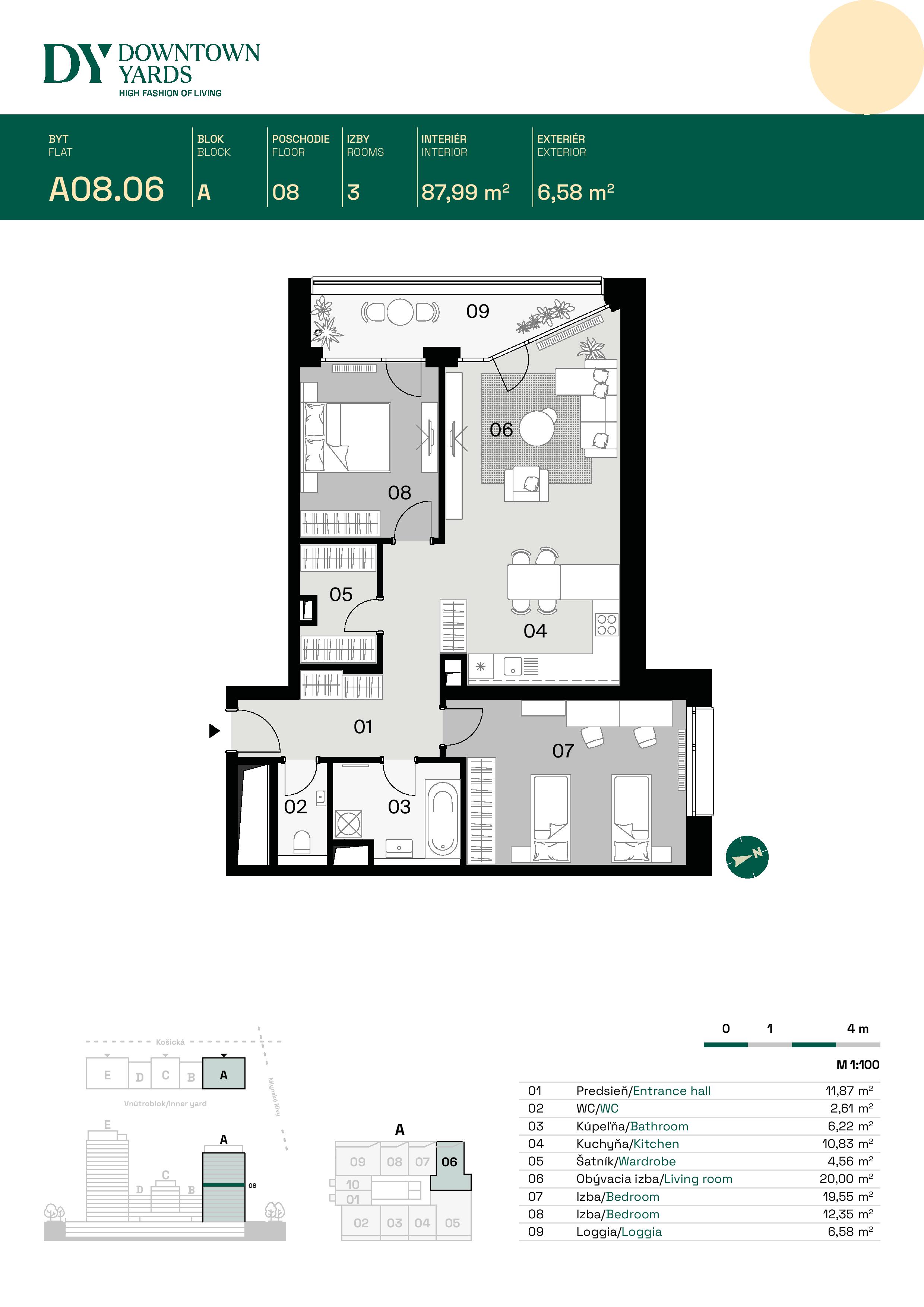 Downtown Yards - A08.06 - Pôdorys