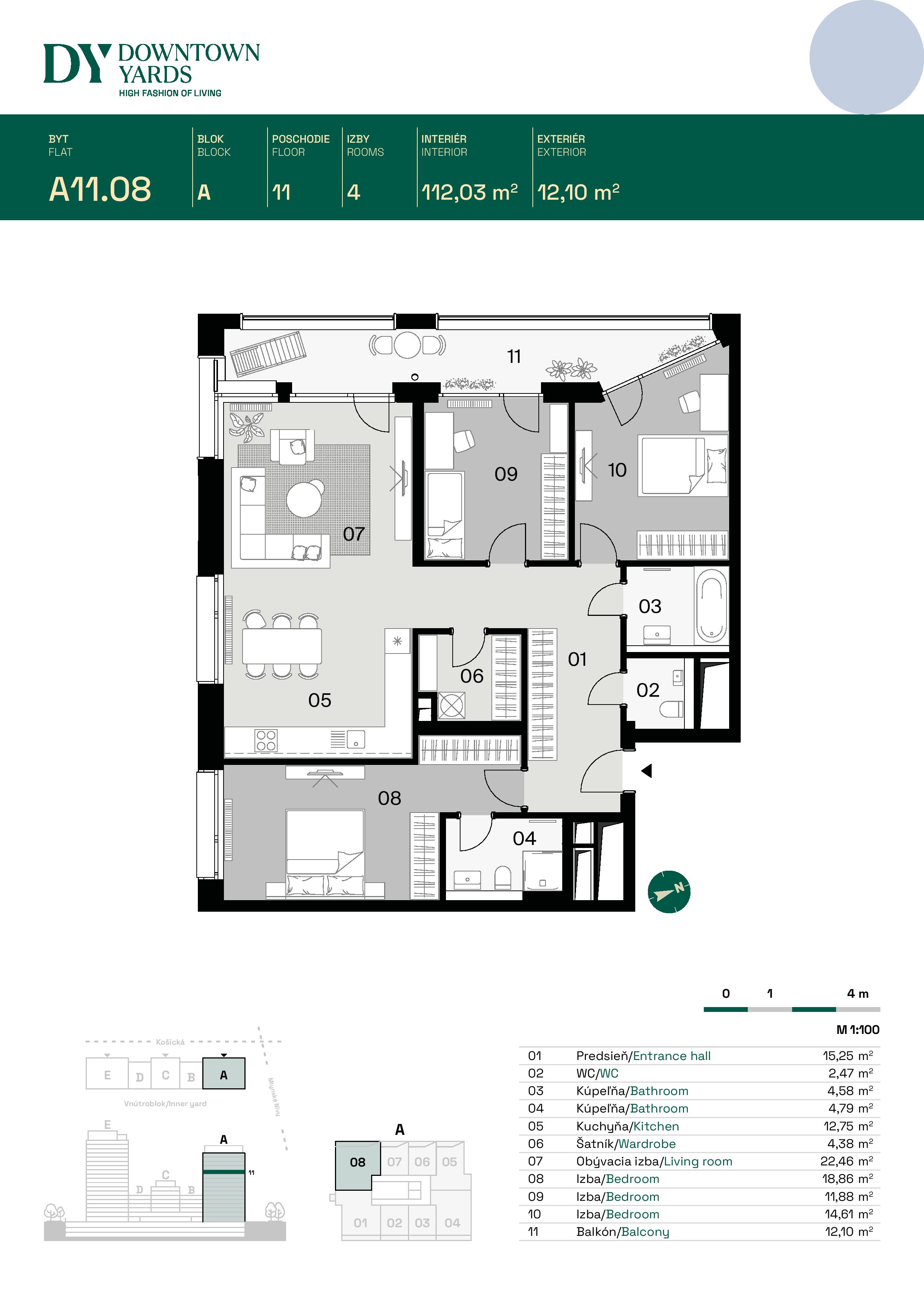 Downtown Yards - A11.08 - Pôdorys