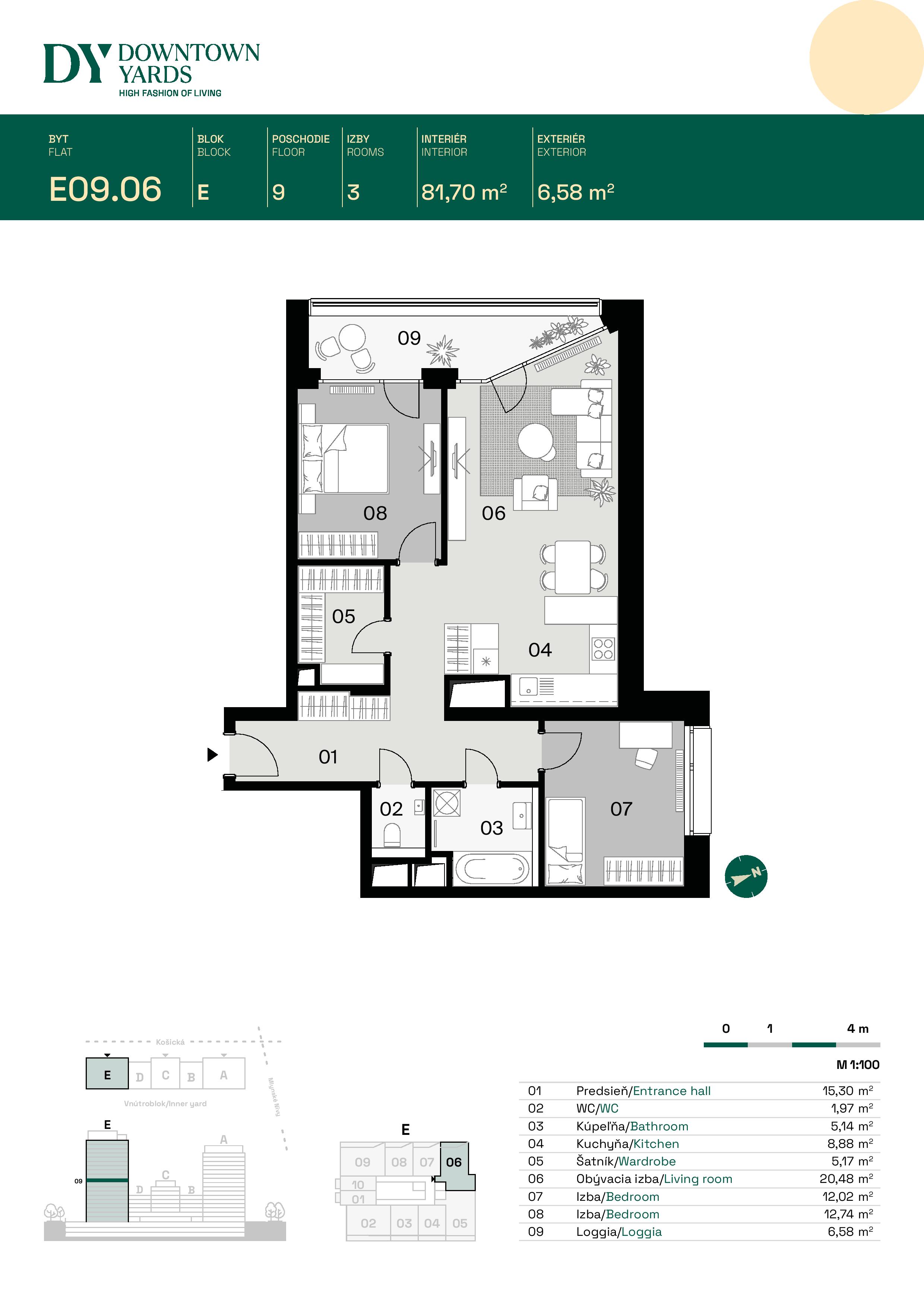 Downtown Yards - E09.06 - Pôdorys