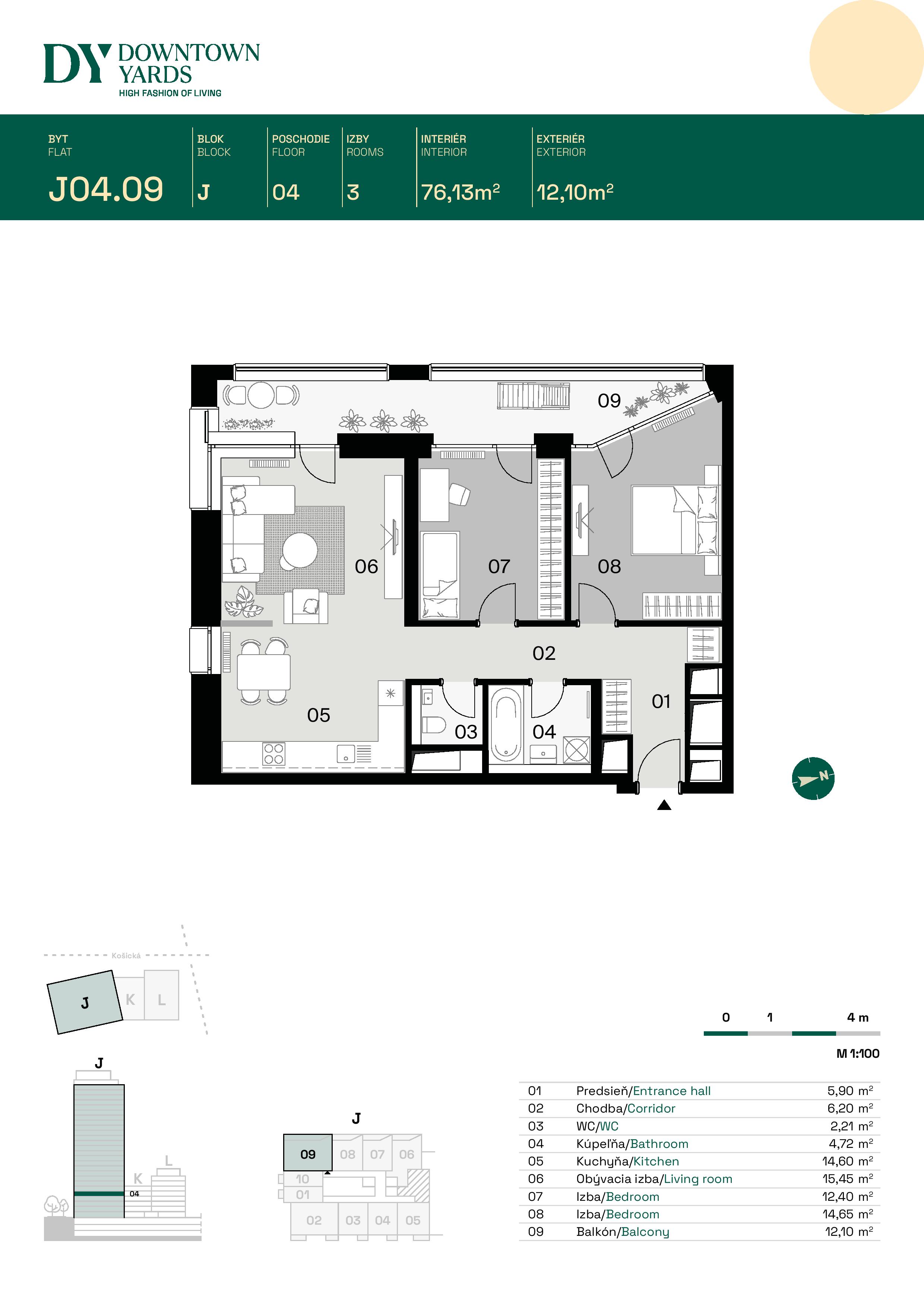Downtown Yards - J04.09 - Pôdorys