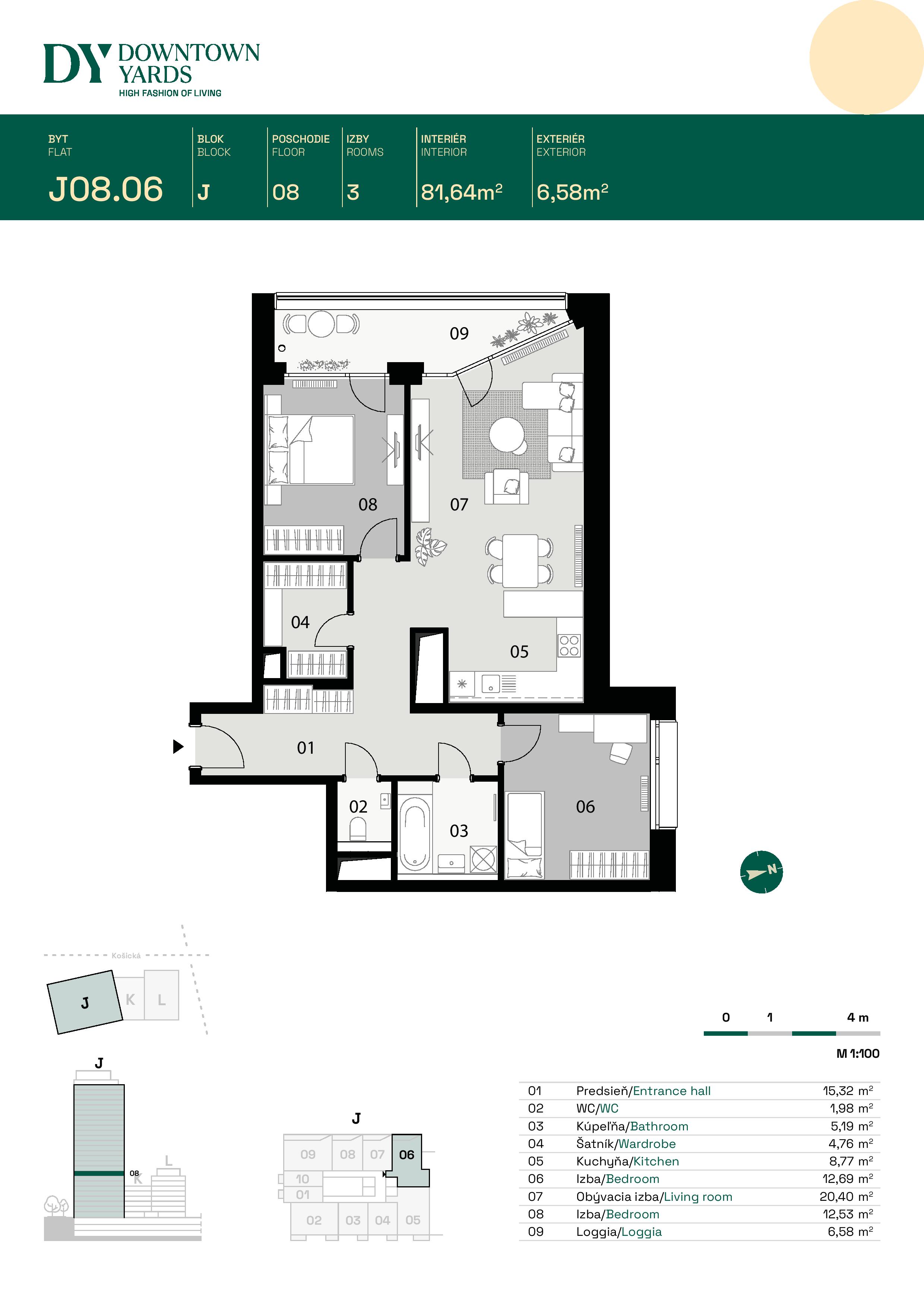 Downtown Yards - J08.06 - Pôdorys