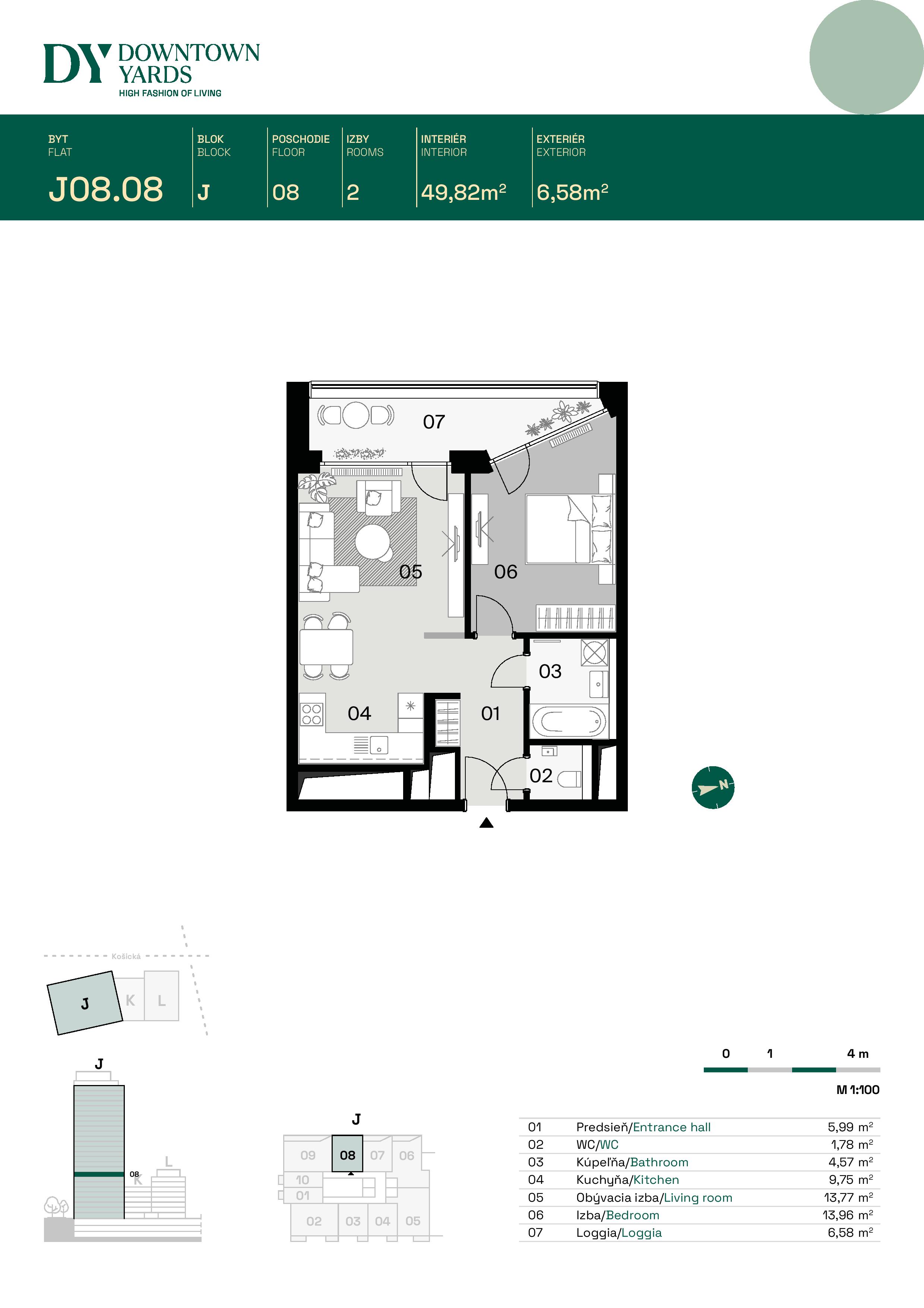 Downtown Yards - J08.08 - Pôdorys