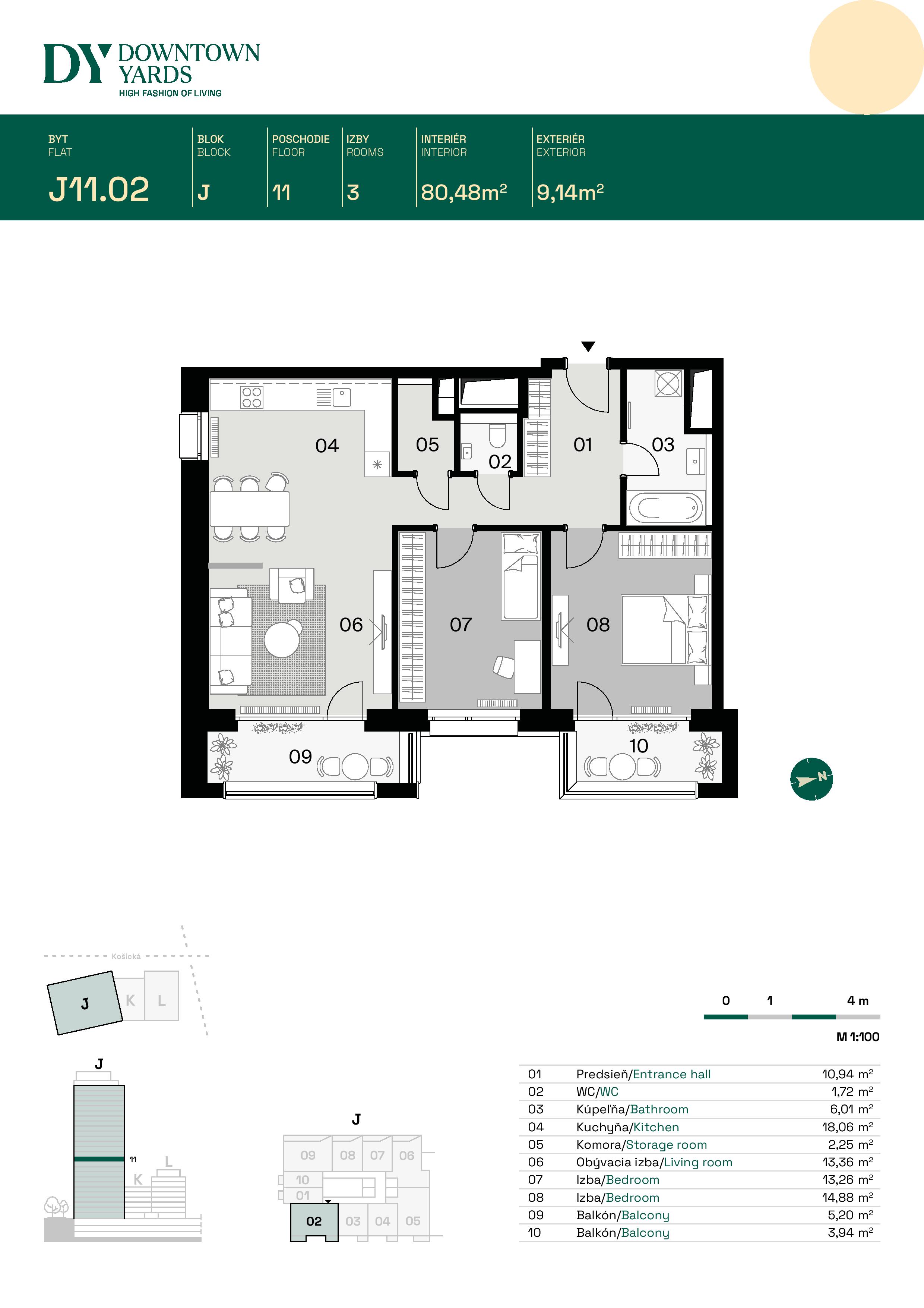 Downtown Yards - J11.02 - Pôdorys