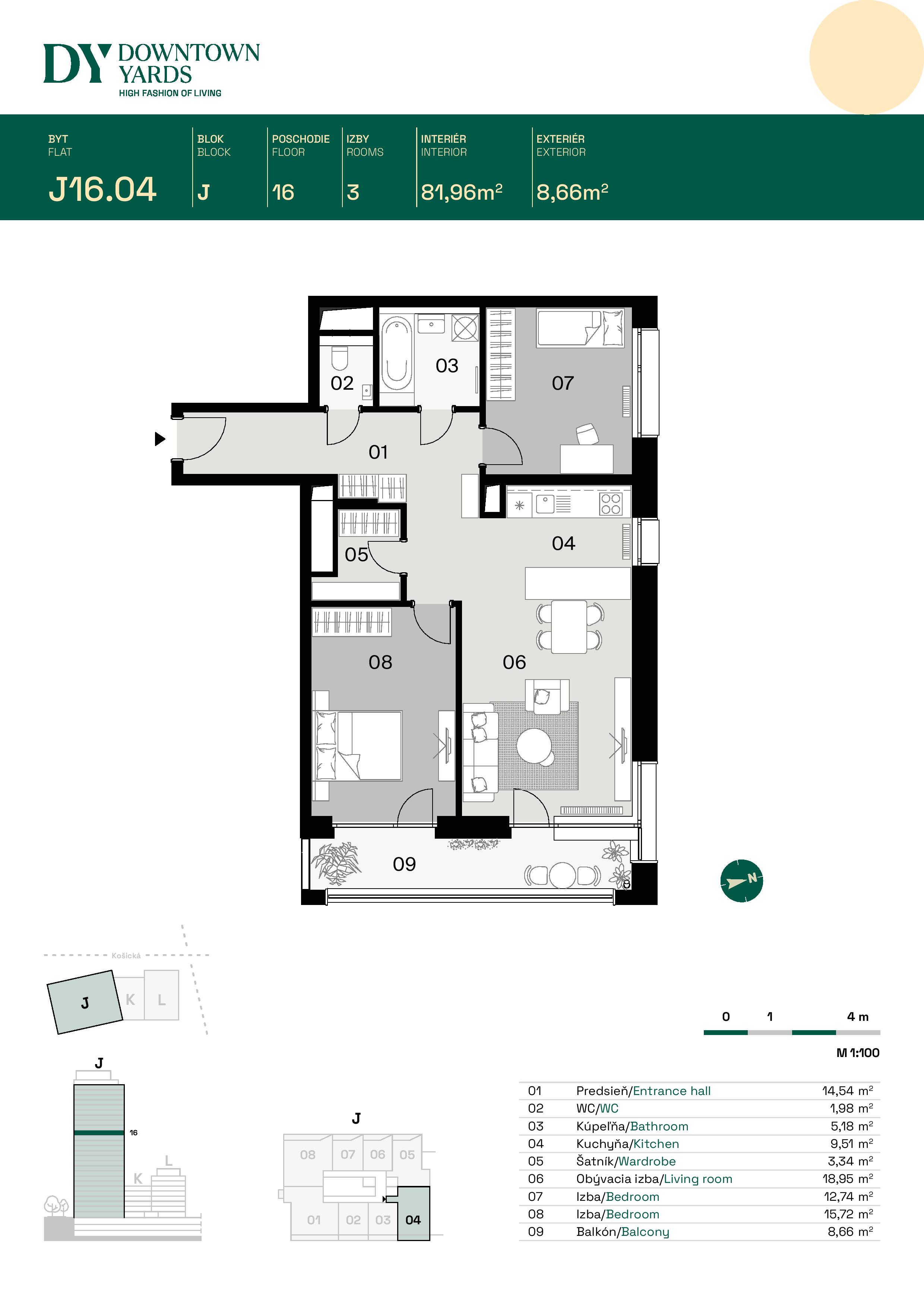 Downtown Yards - J16.04 - Pôdorys