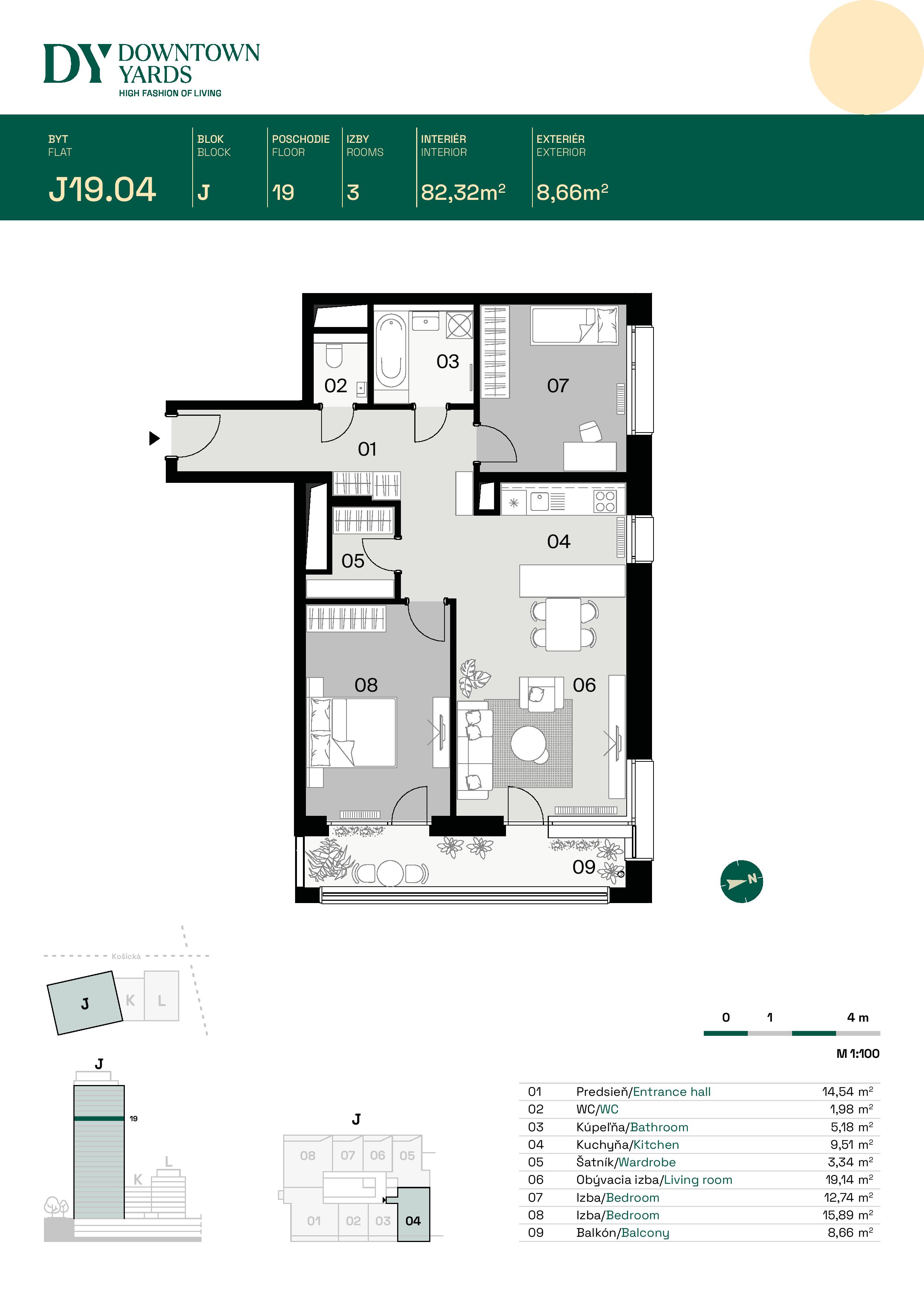Downtown Yards - J19.04 - Pôdorys