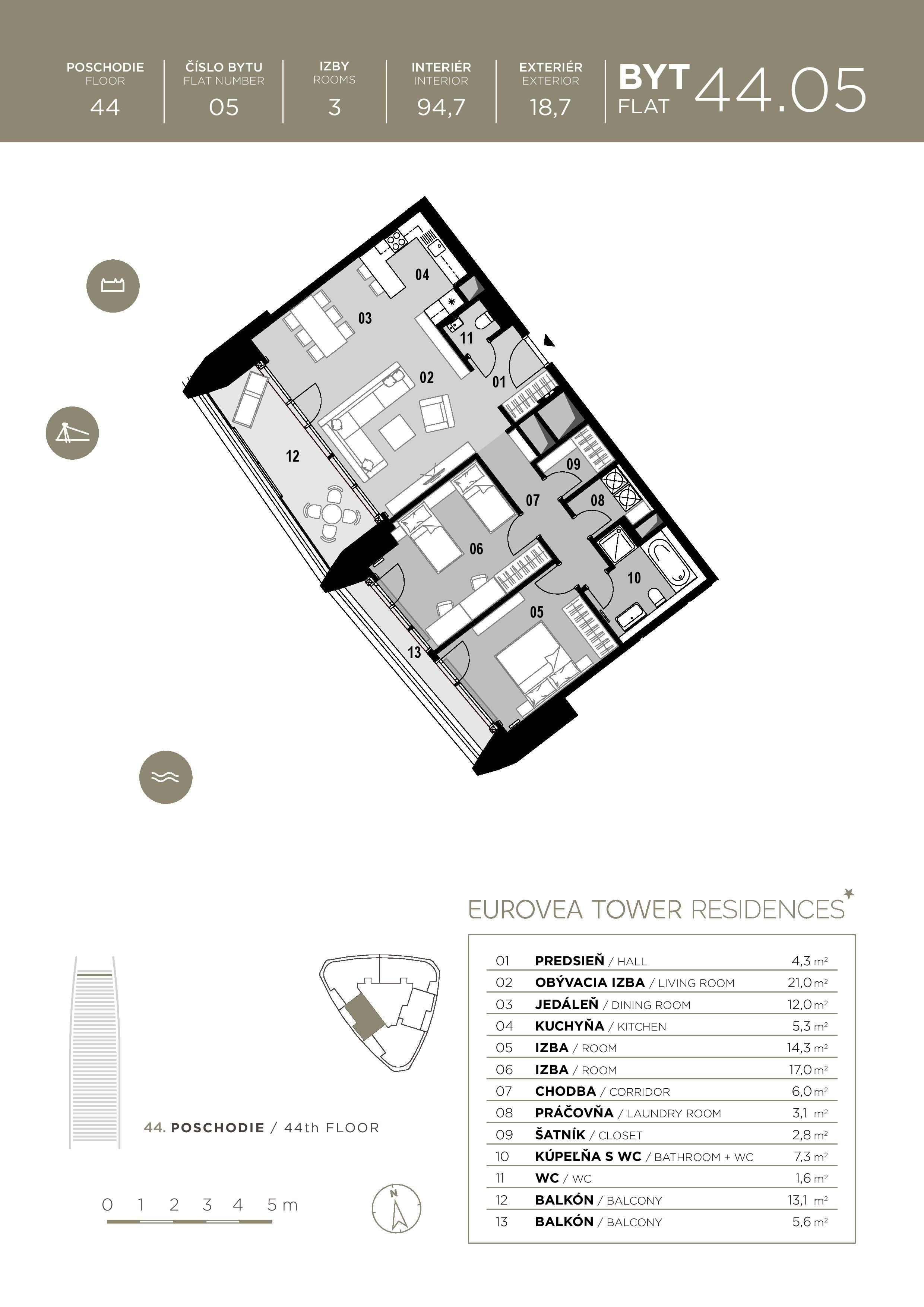 Eurovea Tower - 44.05 - Pôdorys