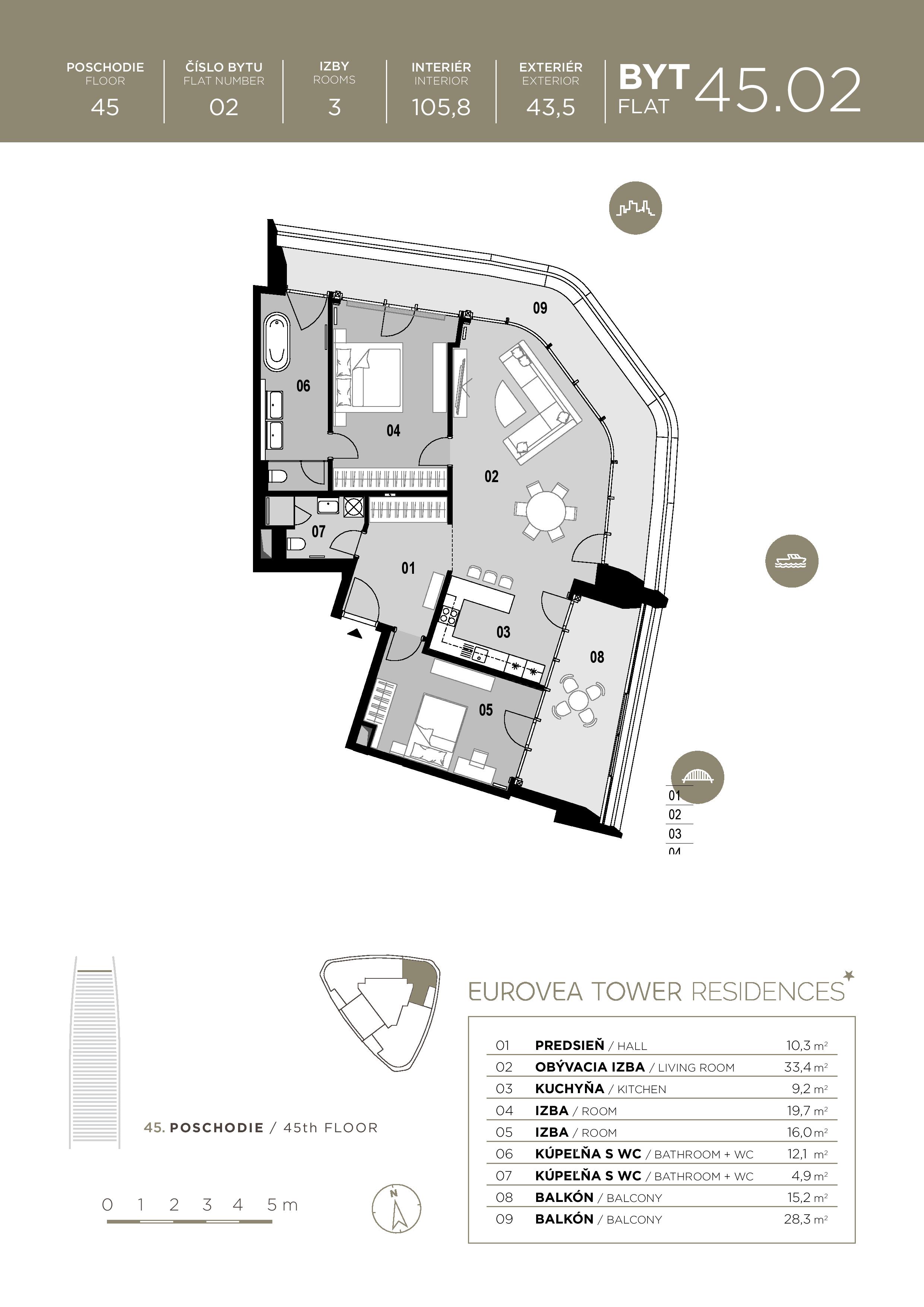 Eurovea Tower - 45.02 - Pôdorys