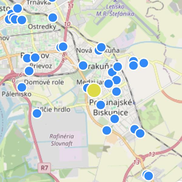 Geologická - map