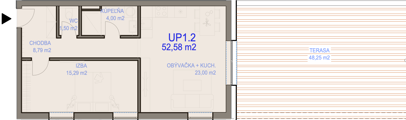 Geologická - UP1.2 - Pôdorys