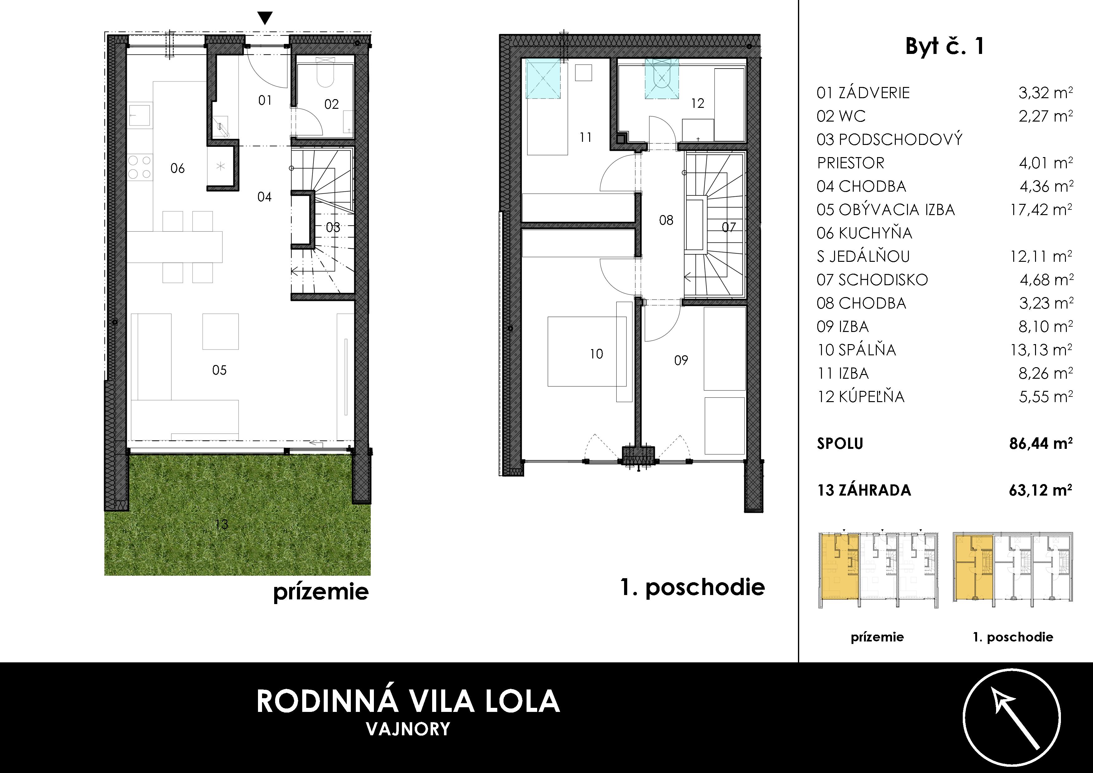 LOLA - B1 - Pôdorys