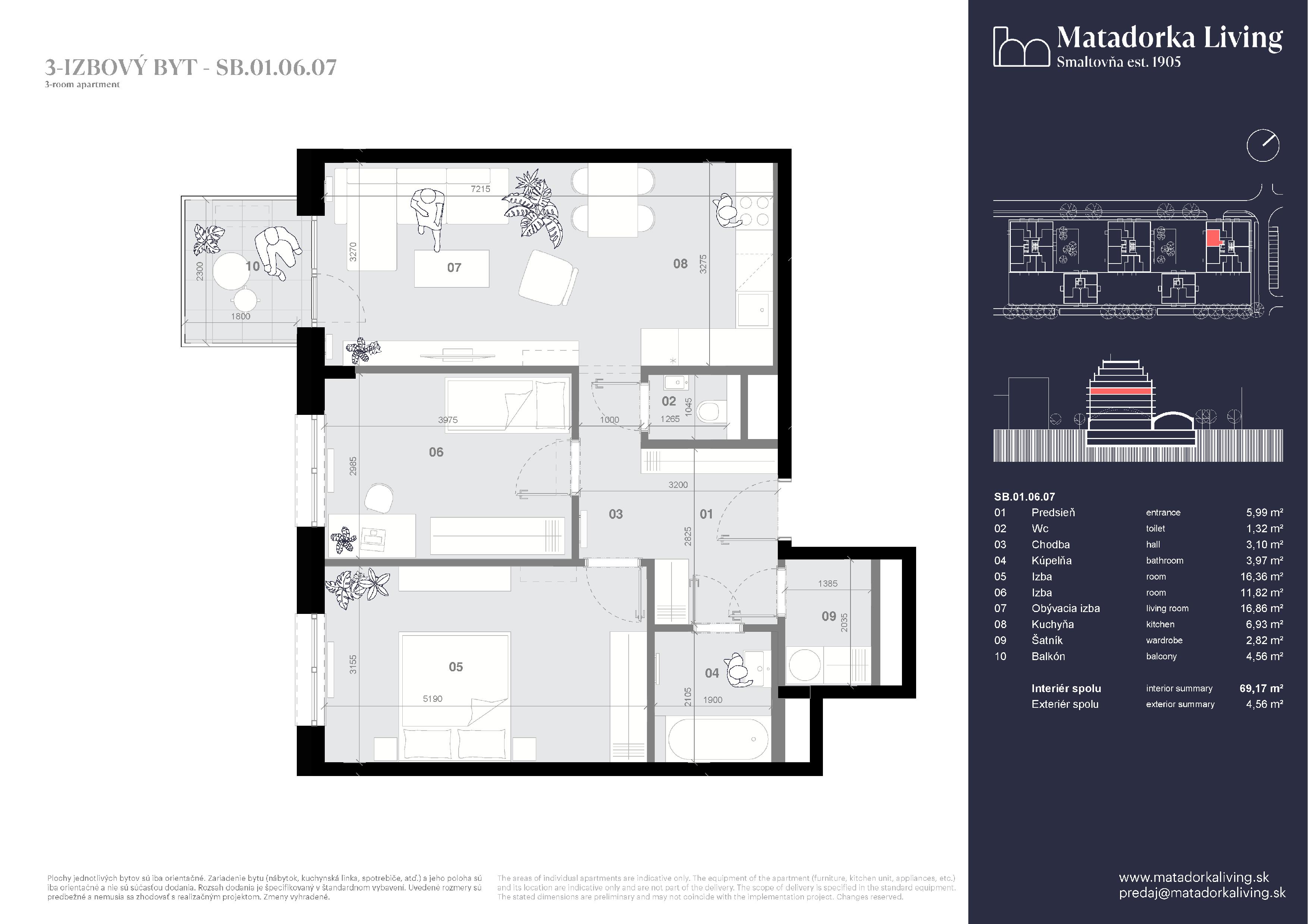 Matadorka Living - SB-01-06-07 - Pôdorys