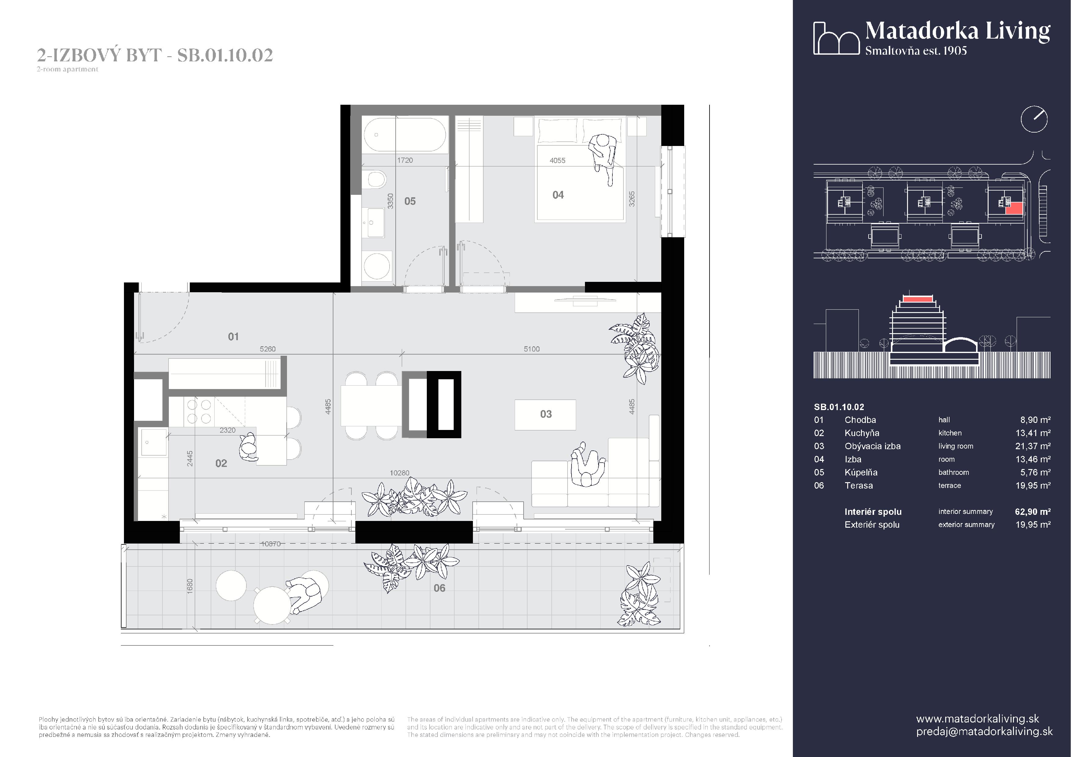 Matadorka Living - SB-01-10-02 - Pôdorys