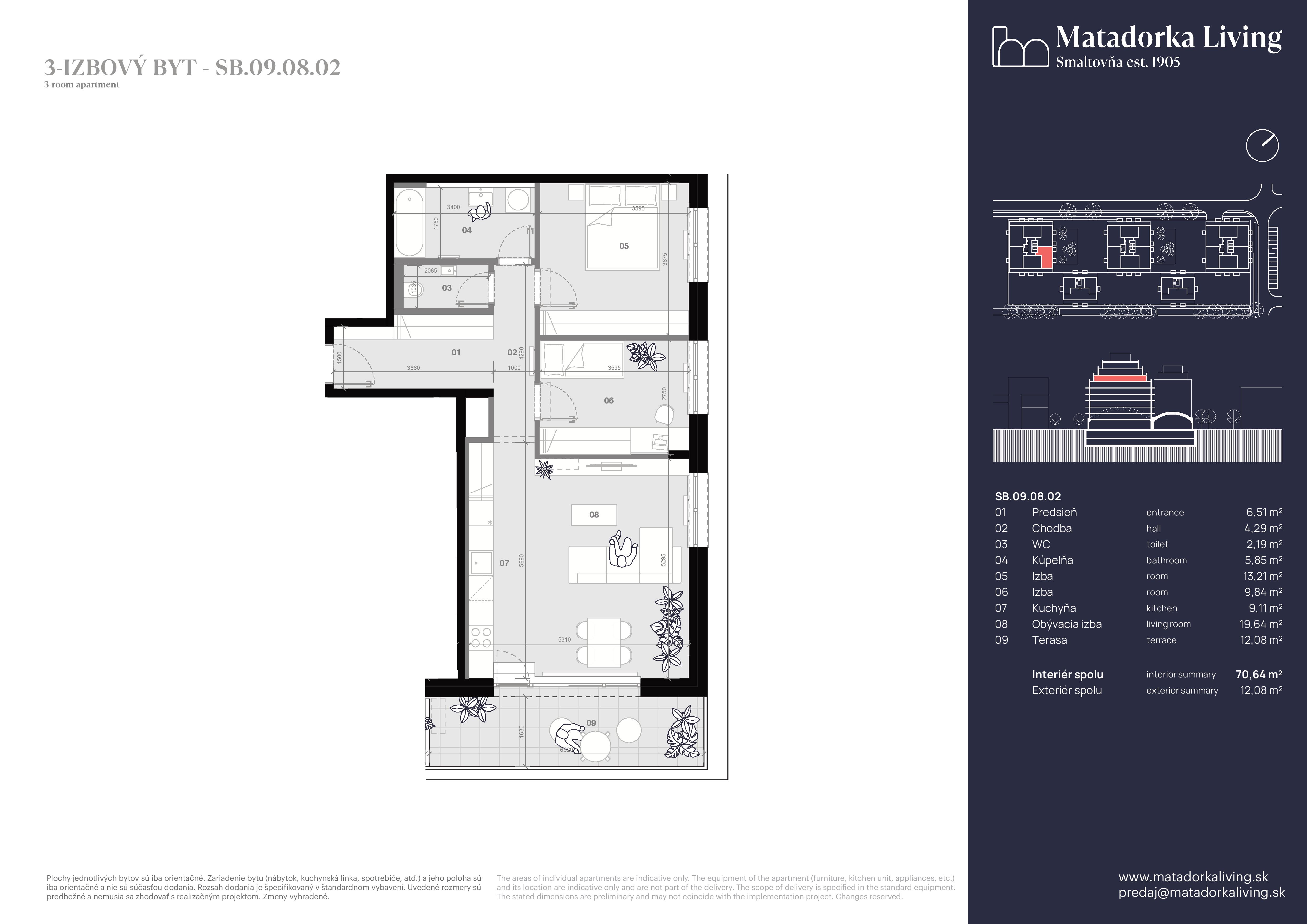 Matadorka Living - SB-09-08-02 - Pôdorys