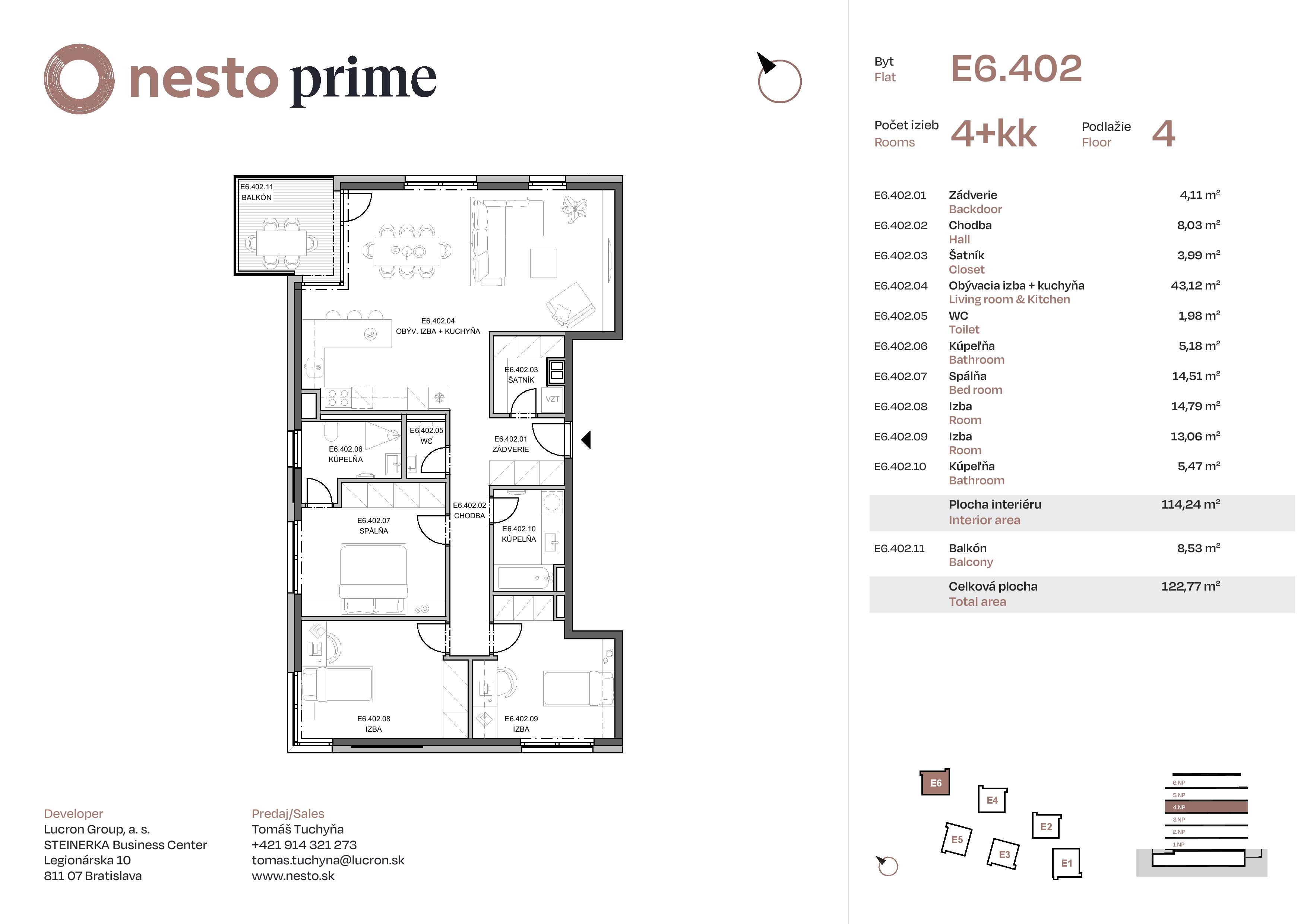 Nesto - E6.402 - Pôdorys