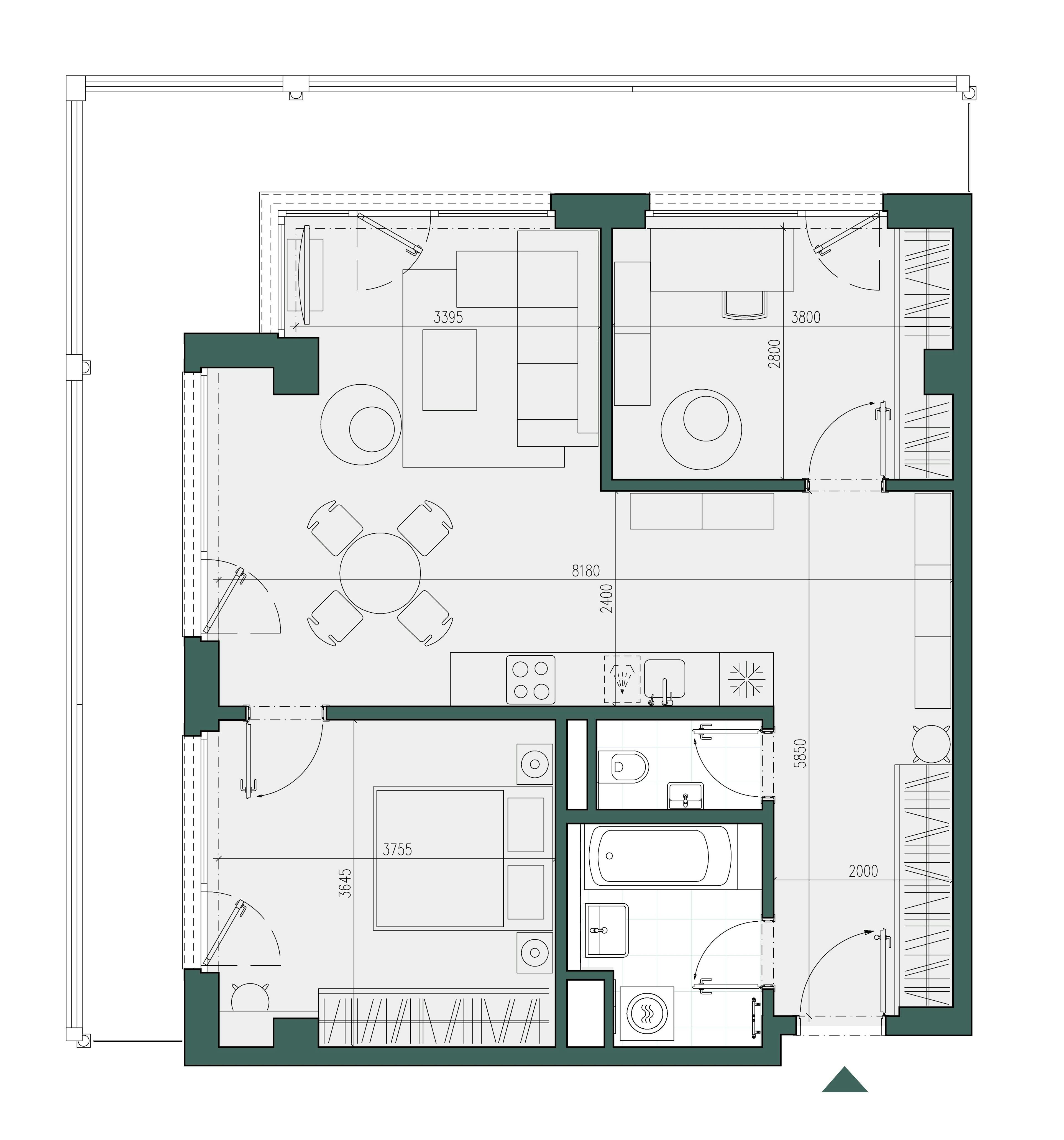 Olivia residence - 07.04 - Pôdorys