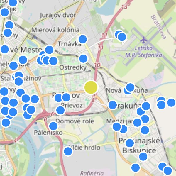 Rezidencia Štedrá - map