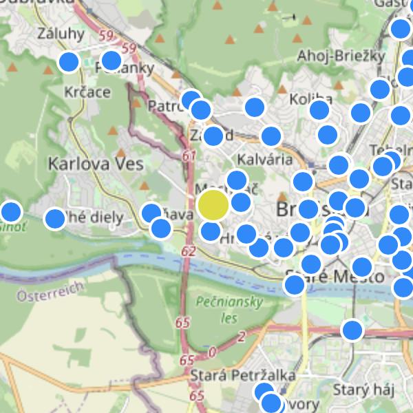 Rezidencie Slávičie  - map
