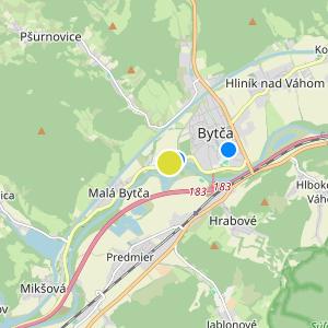 Thurzove sady Čerešňa - map