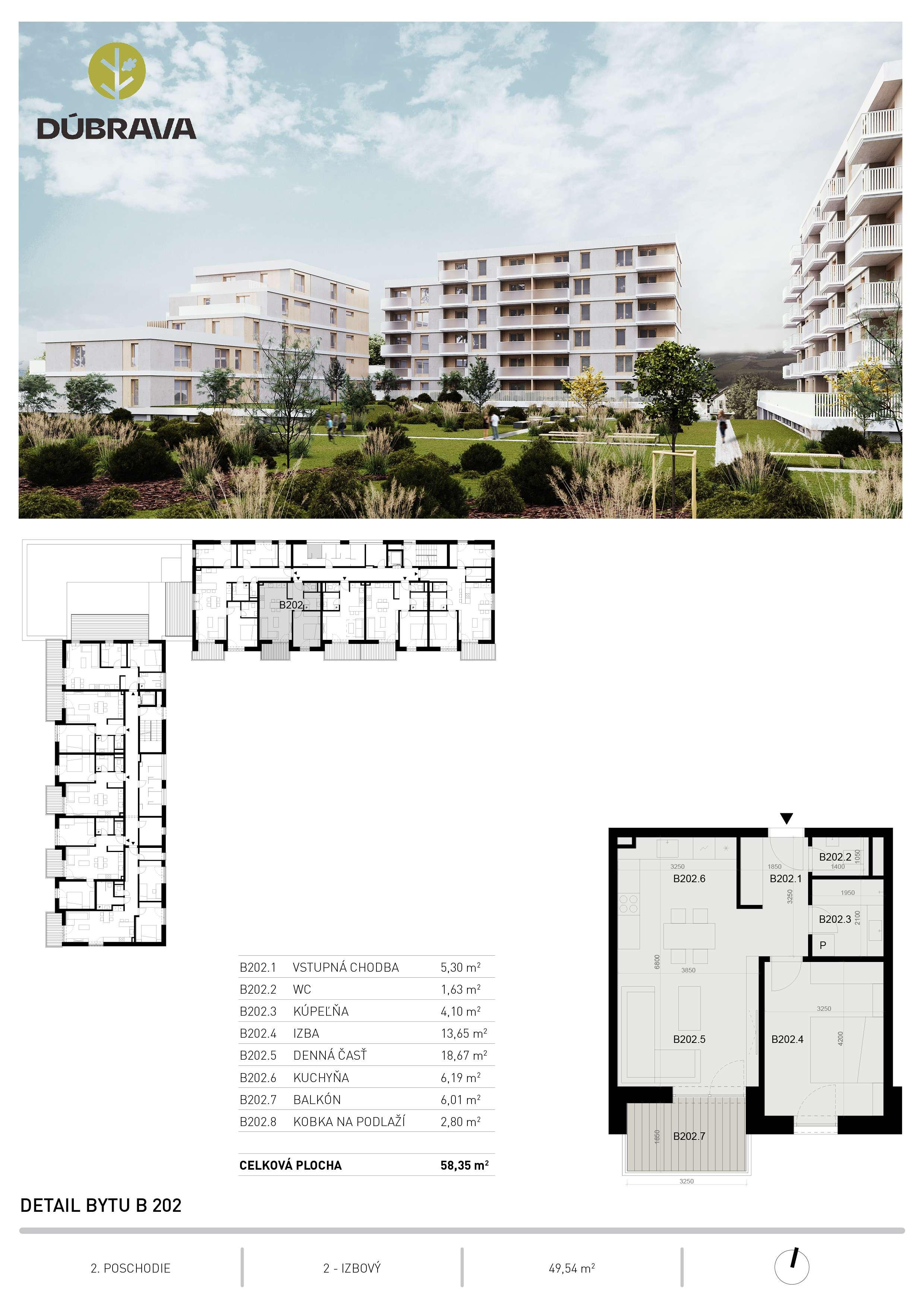 Dúbrava - B202 - Pôdorys