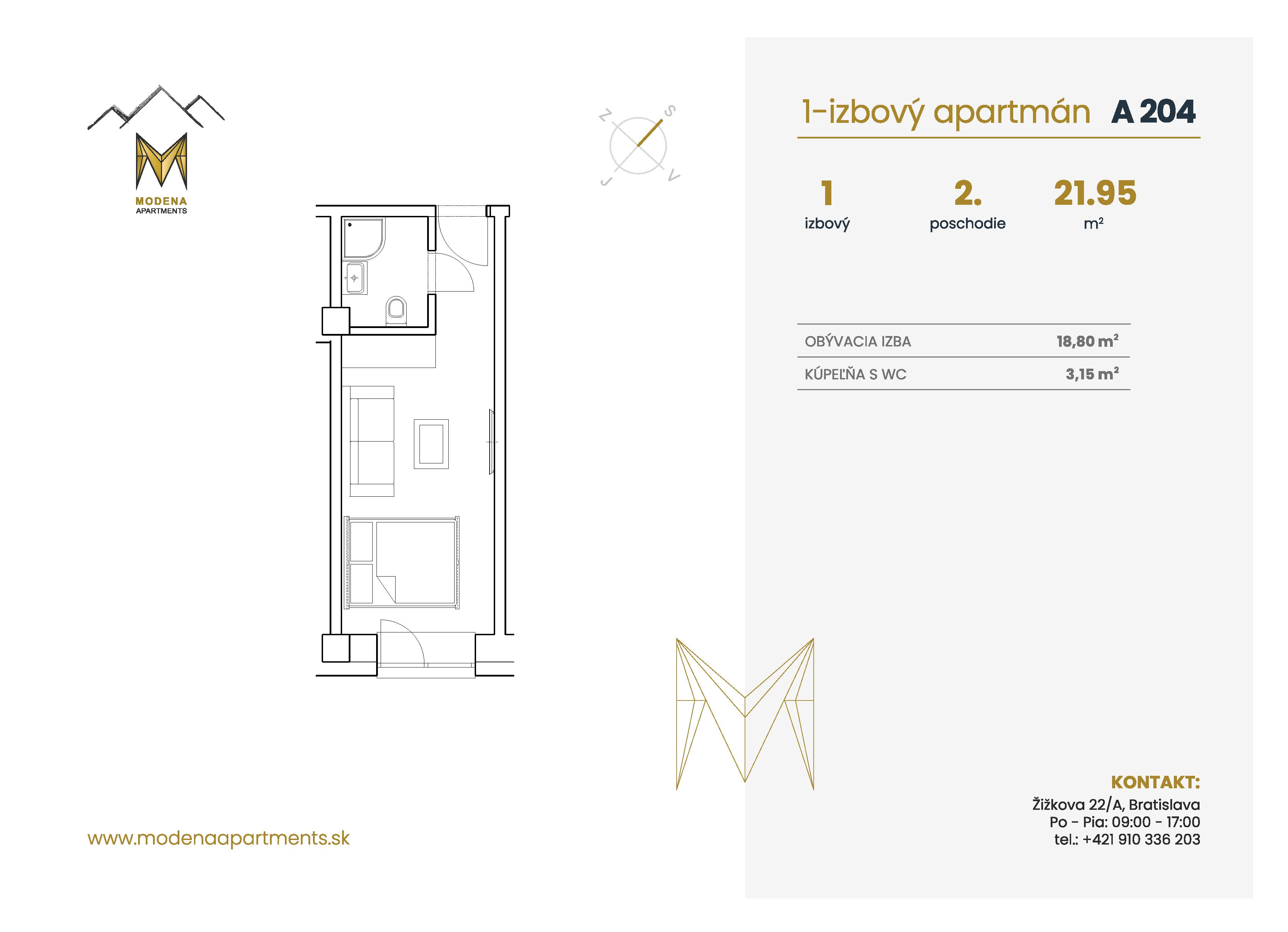 Modena Apartment - A 204 - Pôdorys