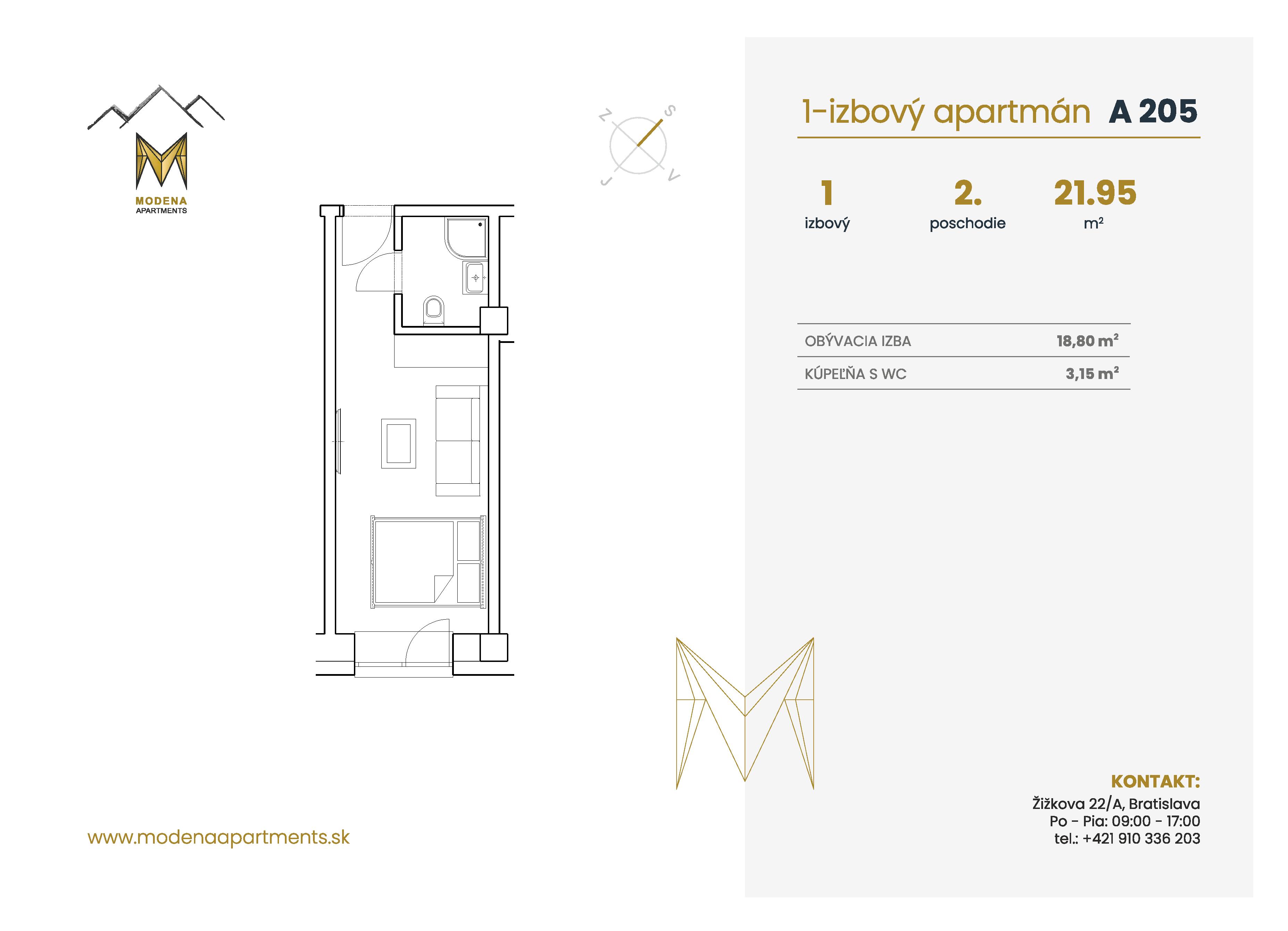 Modena Apartment - A 205 - Pôdorys