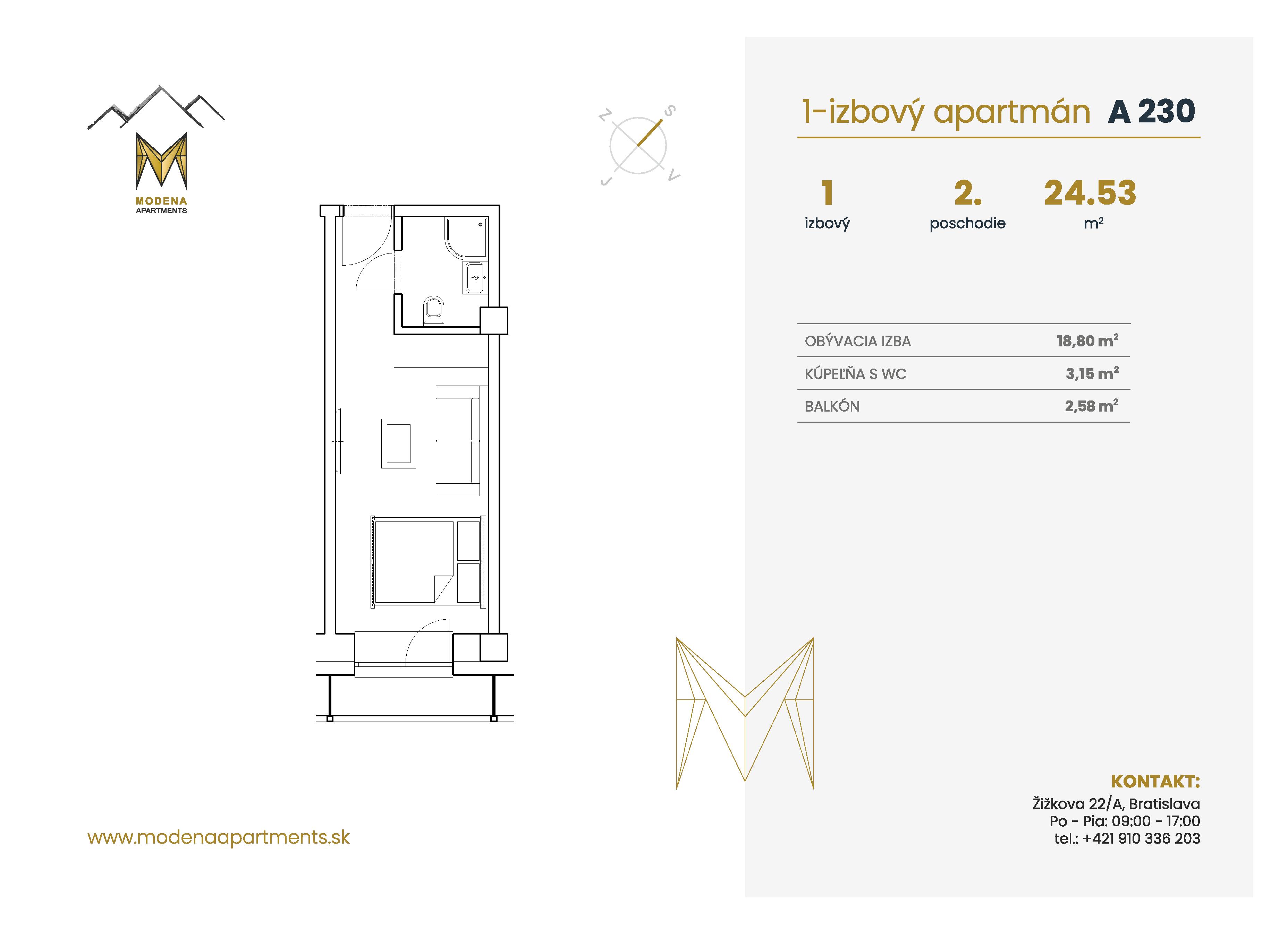 Modena Apartment - A 230 - Pôdorys