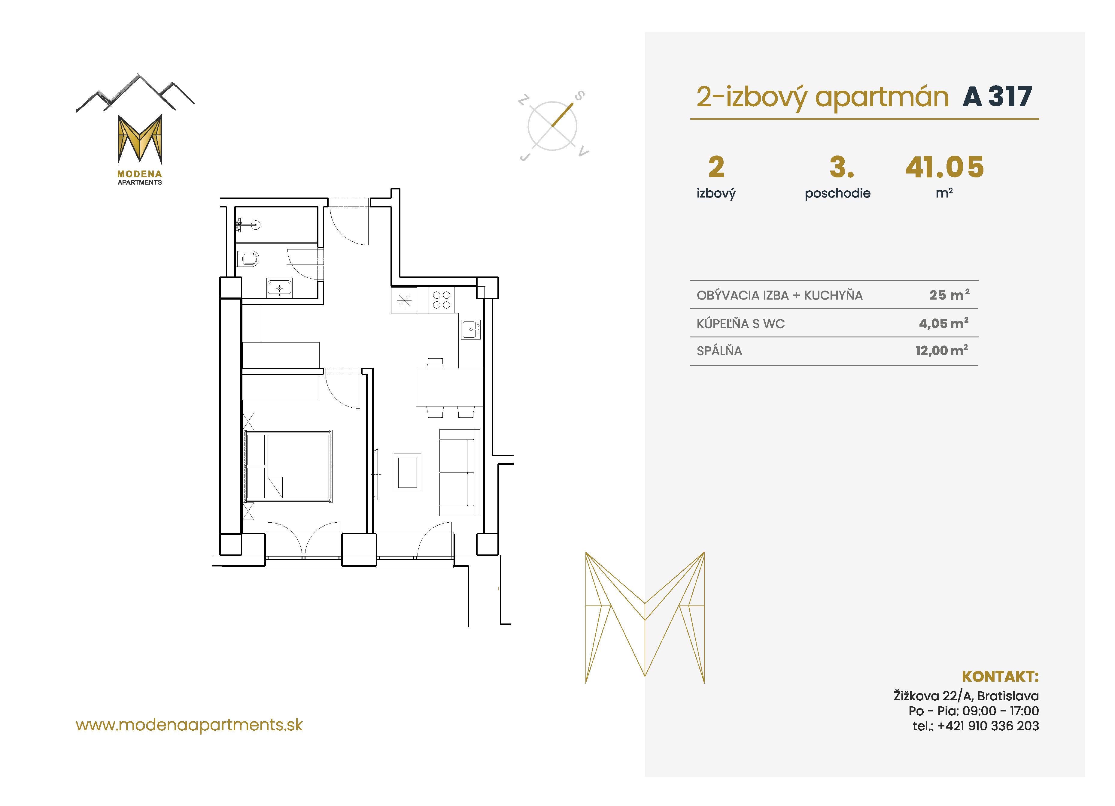 Modena Apartment - A 317 - Pôdorys