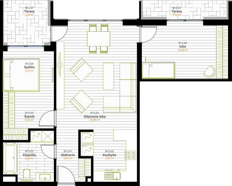 IDEAL Homes - D.13 - Pôdorys