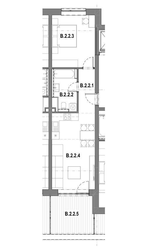 Galanta West - B.2.2 - Pôdorys