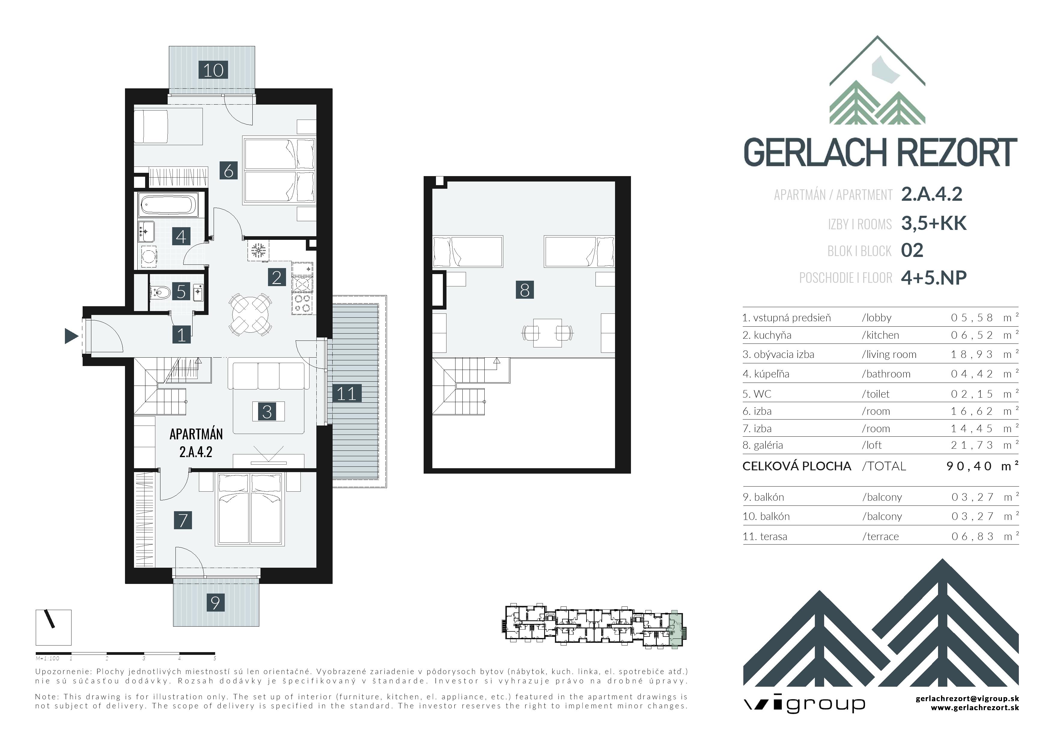 Gerlach Rezort - 2.A.4.2 - Pôdorys
