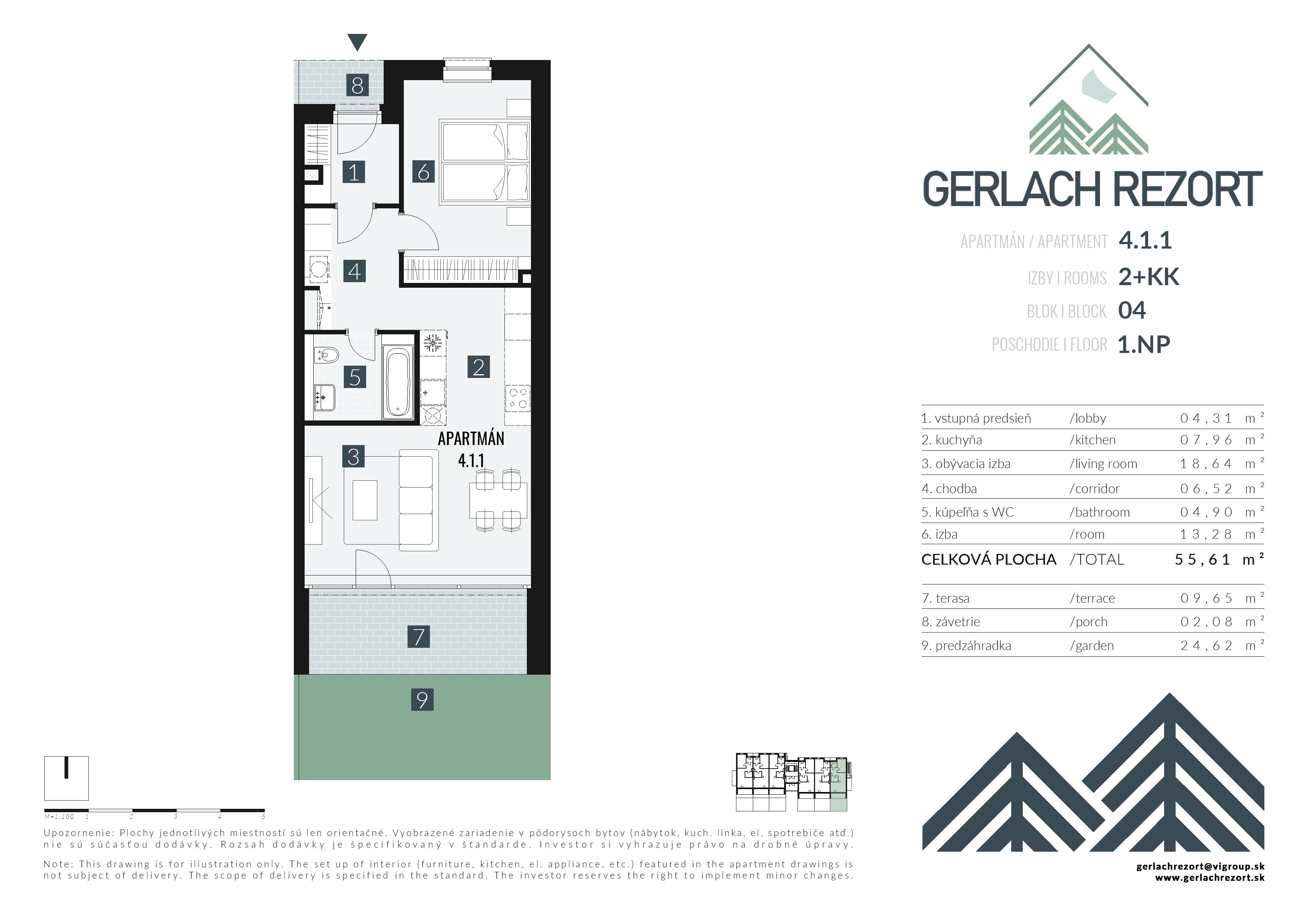 Gerlach Rezort - 4.1.1 - Pôdorys