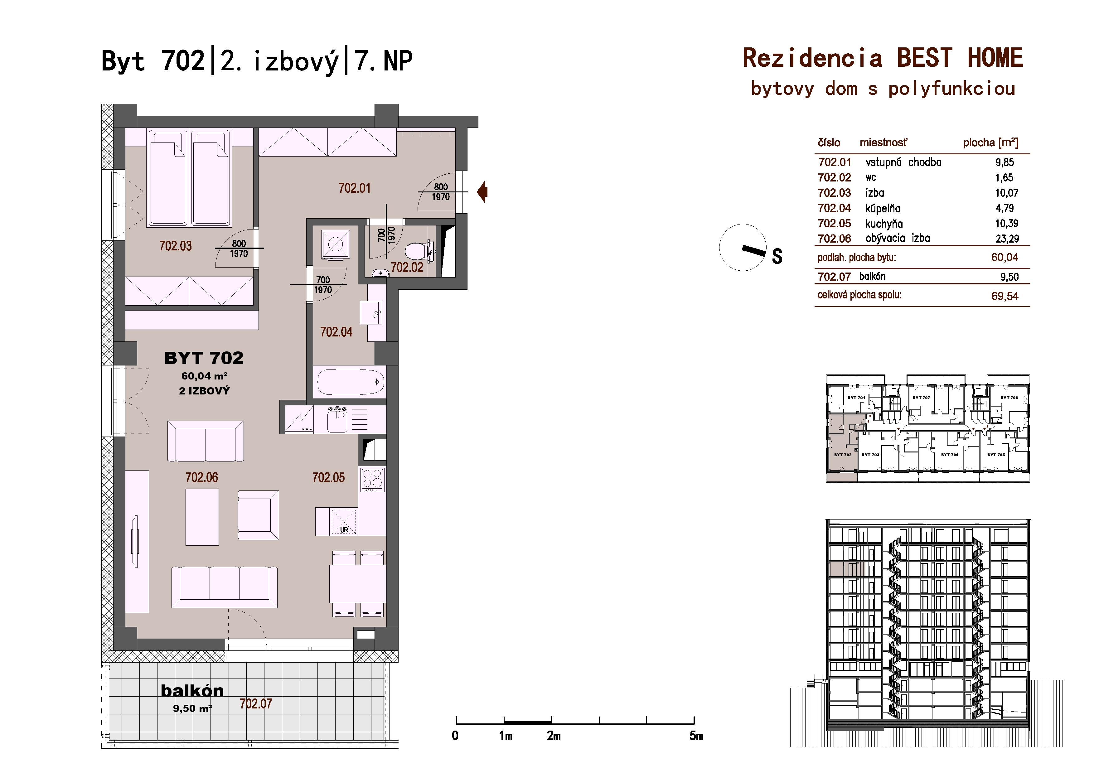 Best Home - 702 - Pôdorys