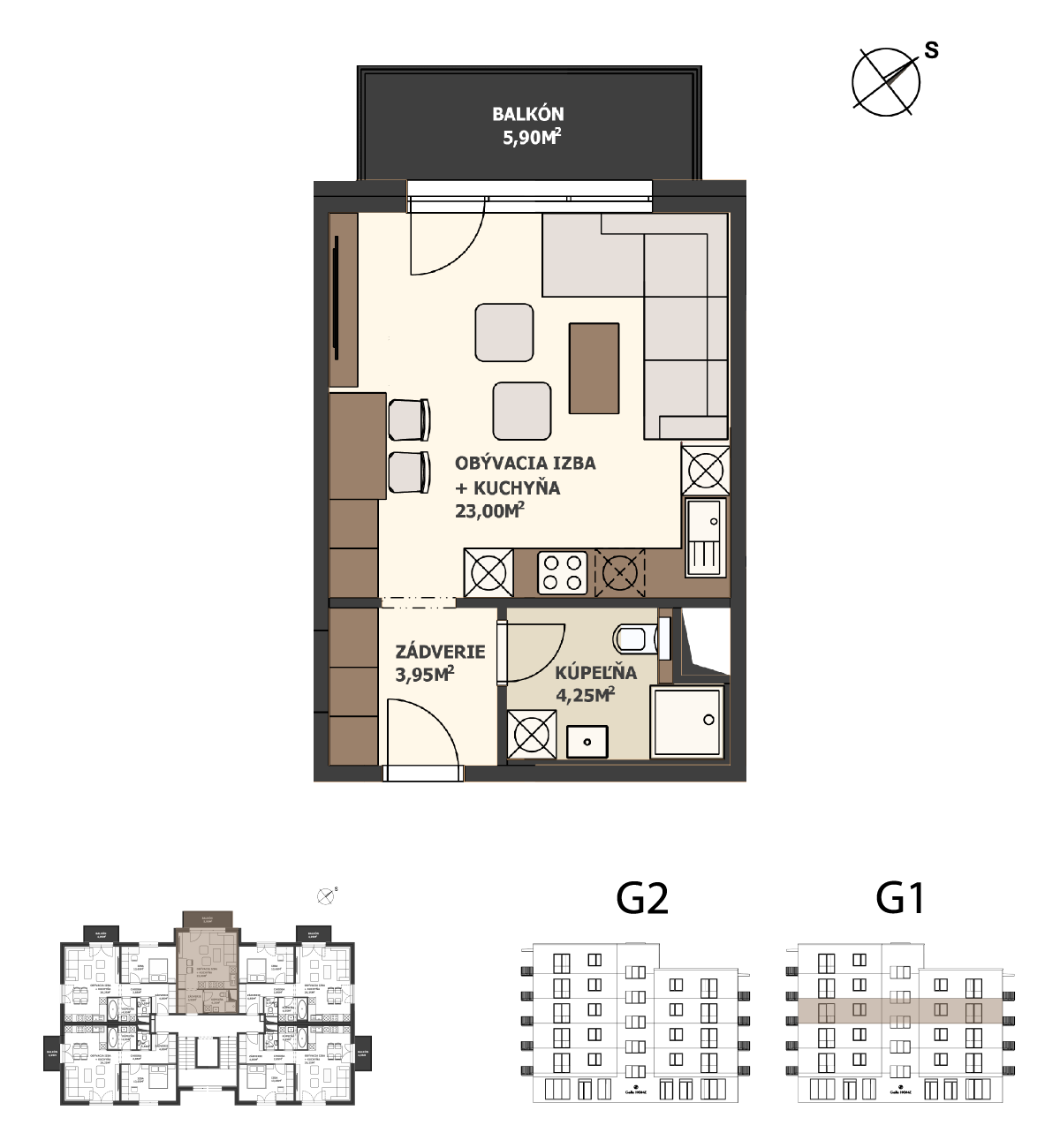 Galla Home - G1.3.C - Pôdorys