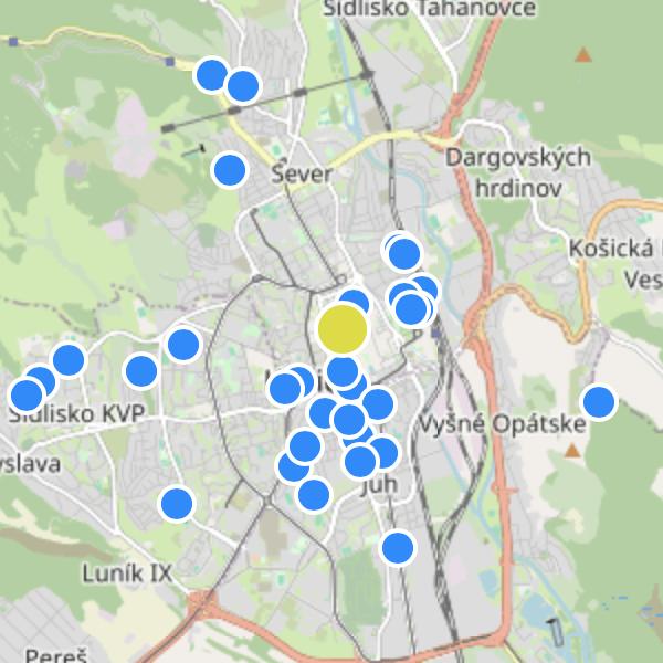 Rezidencia Centrum - map