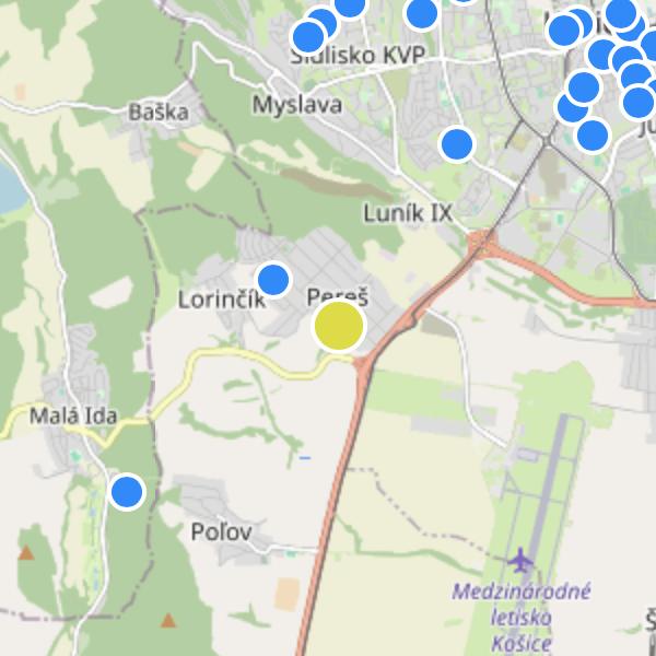 Rezidencia Pereš - map