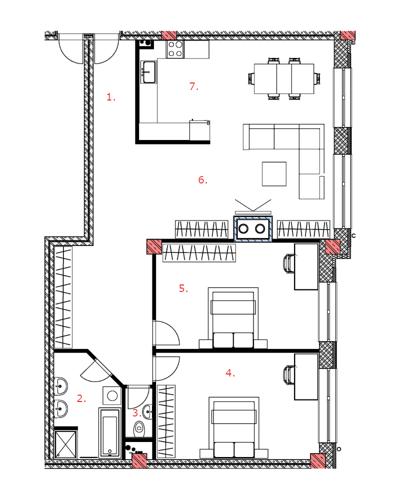 Galandov majer - V8.1.2 - Pôdorys