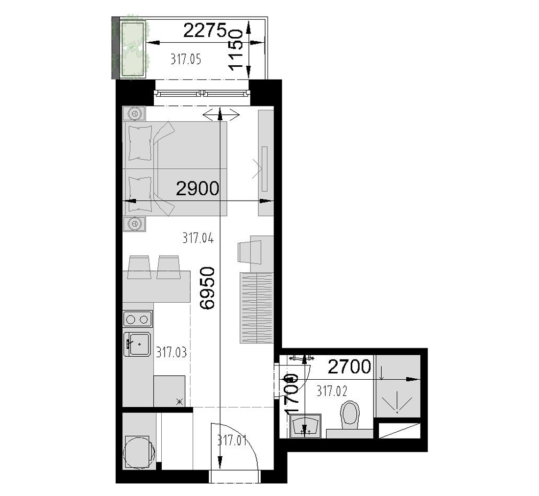 Kaštieľ Bocian - 317 - Pôdorys