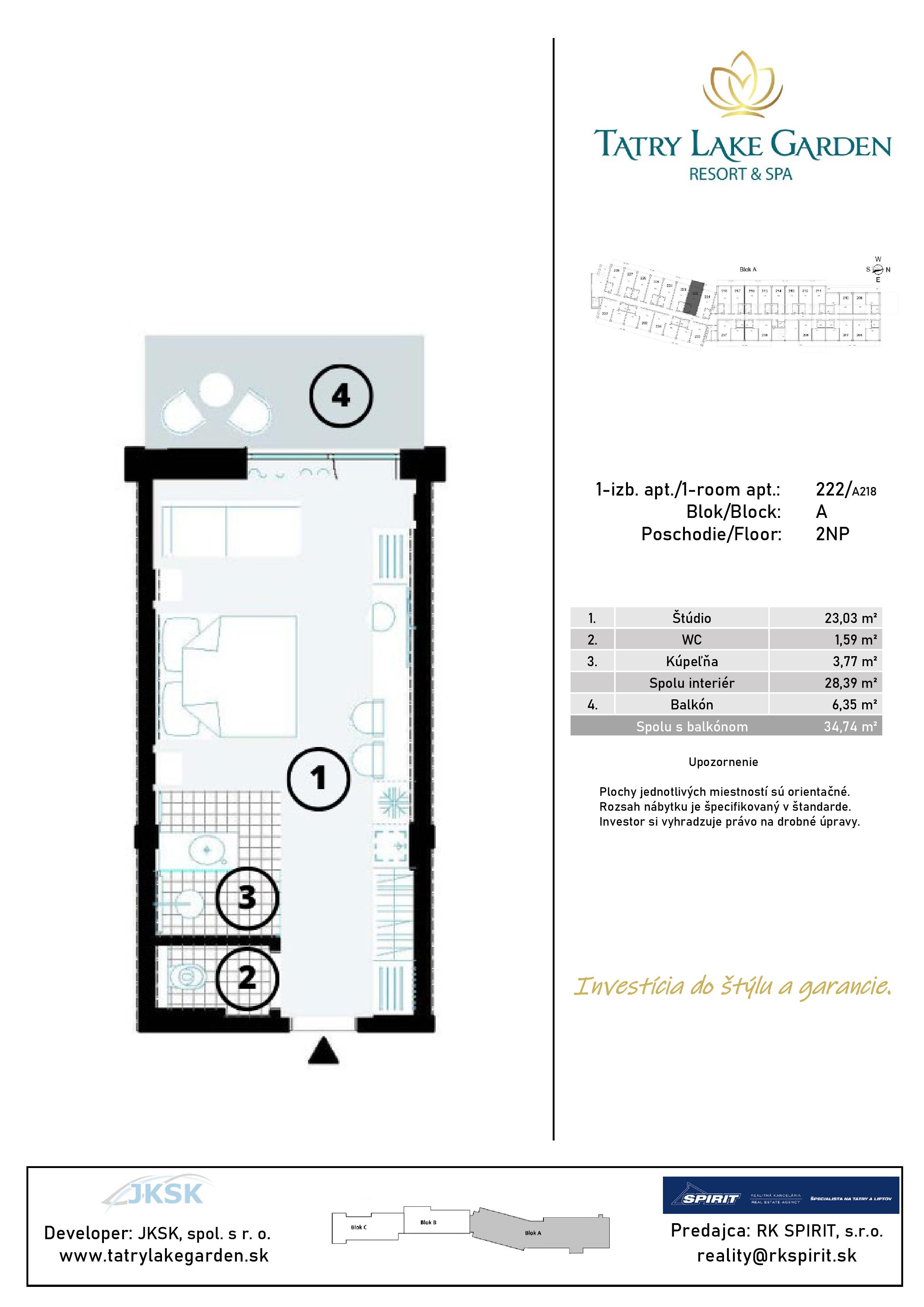 Lake Garden Tatralandia - A-222 - Pôdorys