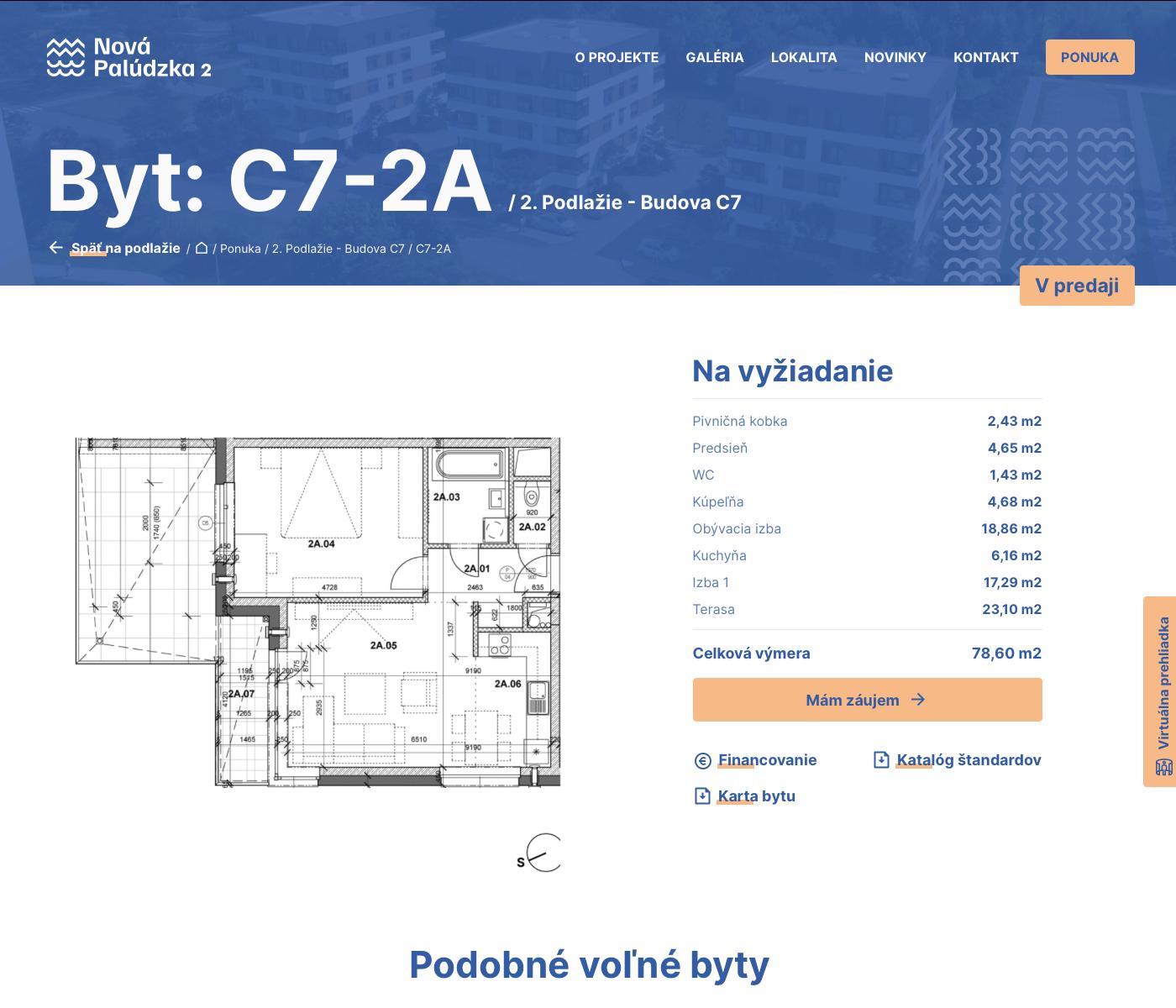 Nová Palúdzka 2 - C7-2A - Pôdorys