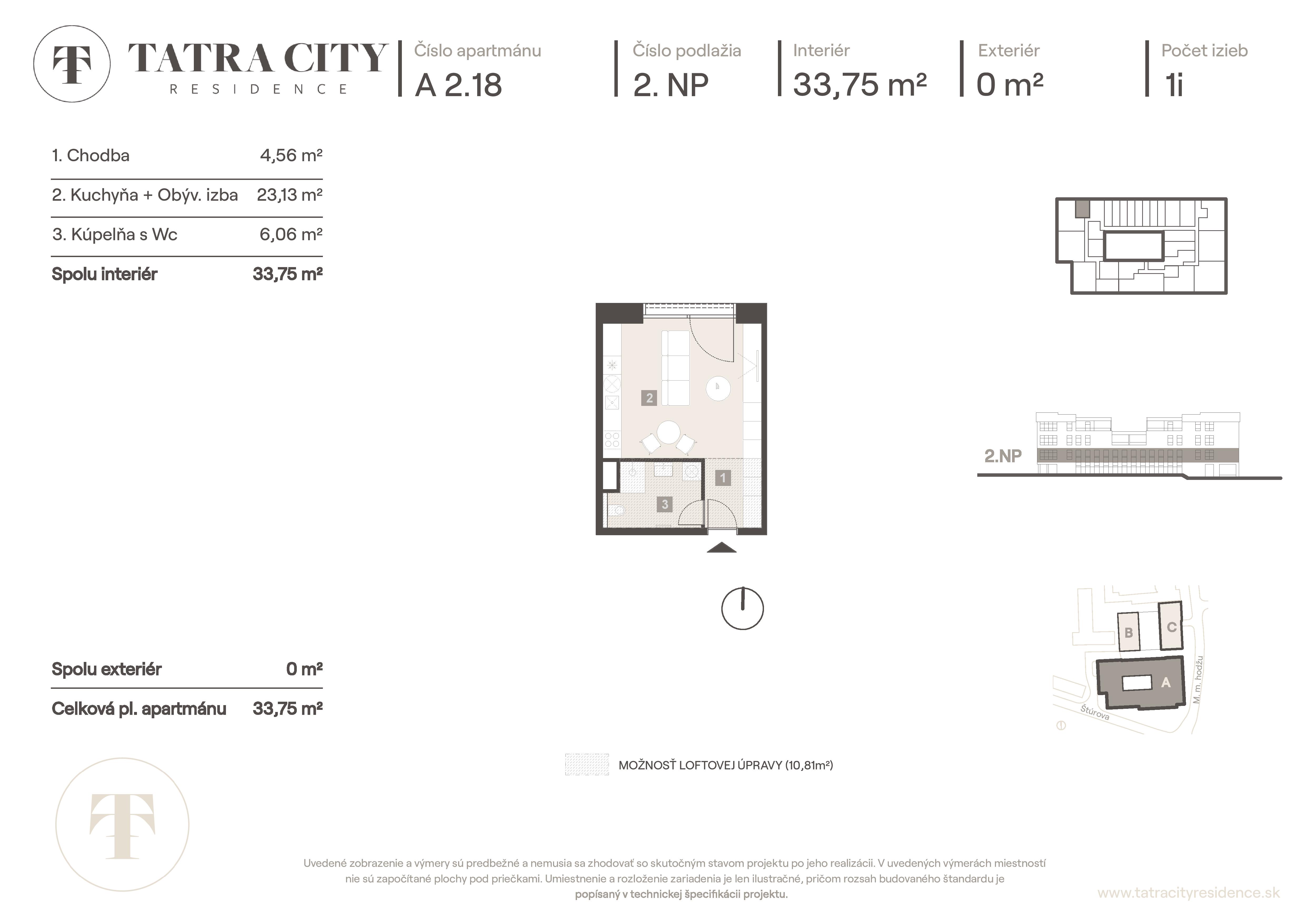 Tatra City Residence - A 2.18 - Pôdorys