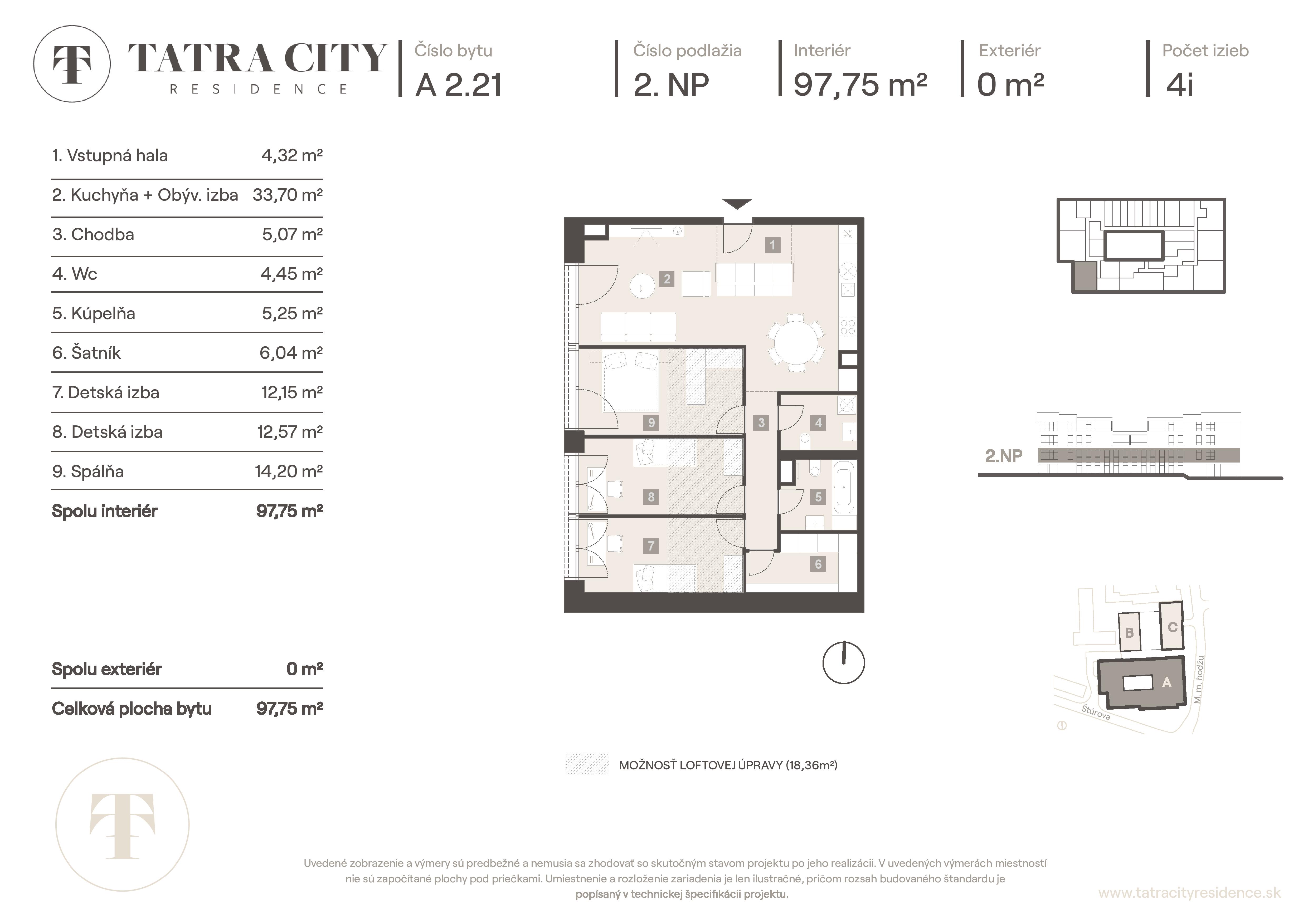 Tatra City Residence - A 2.21 - Pôdorys