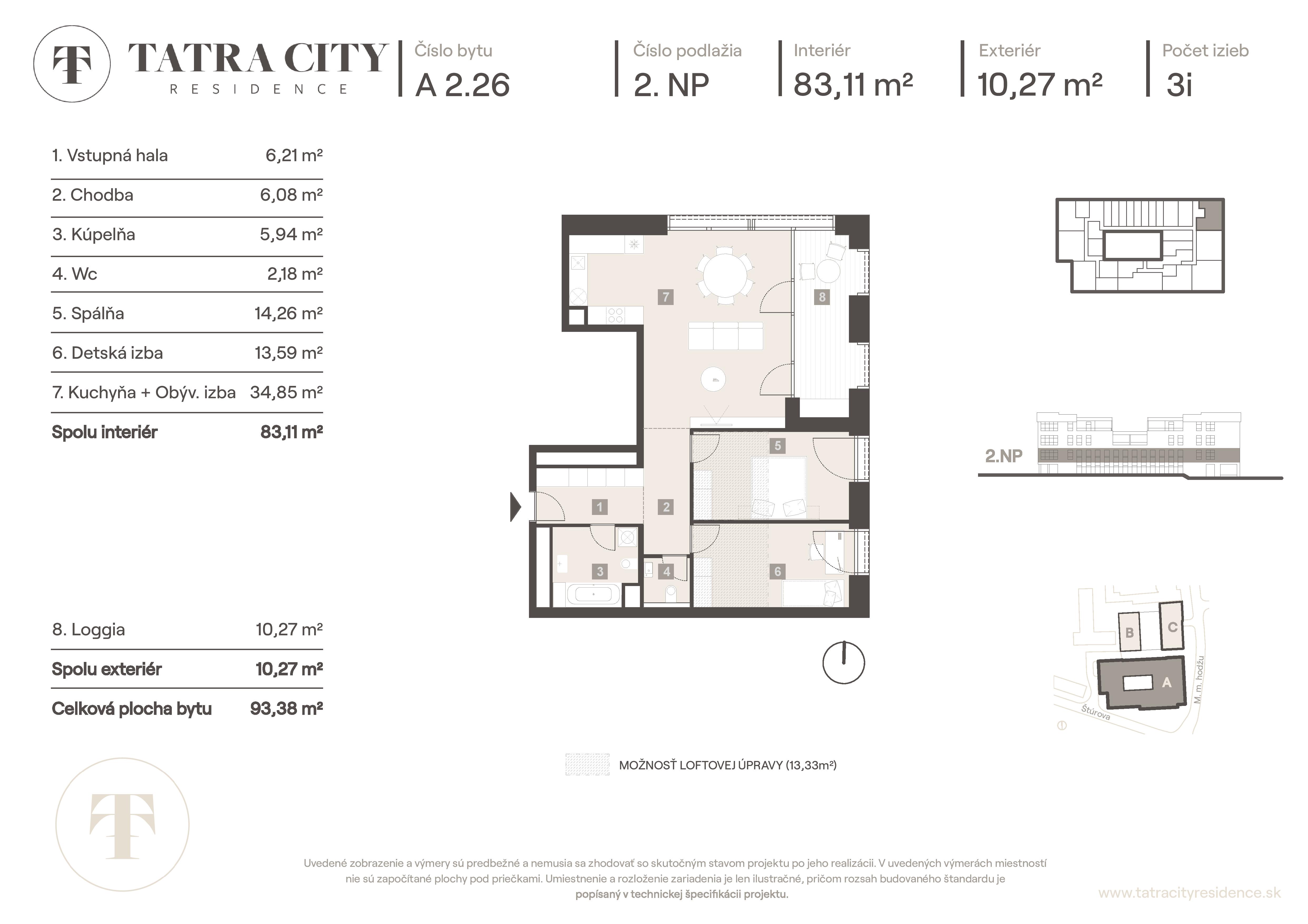 Tatra City Residence - A 2.26 - Pôdorys