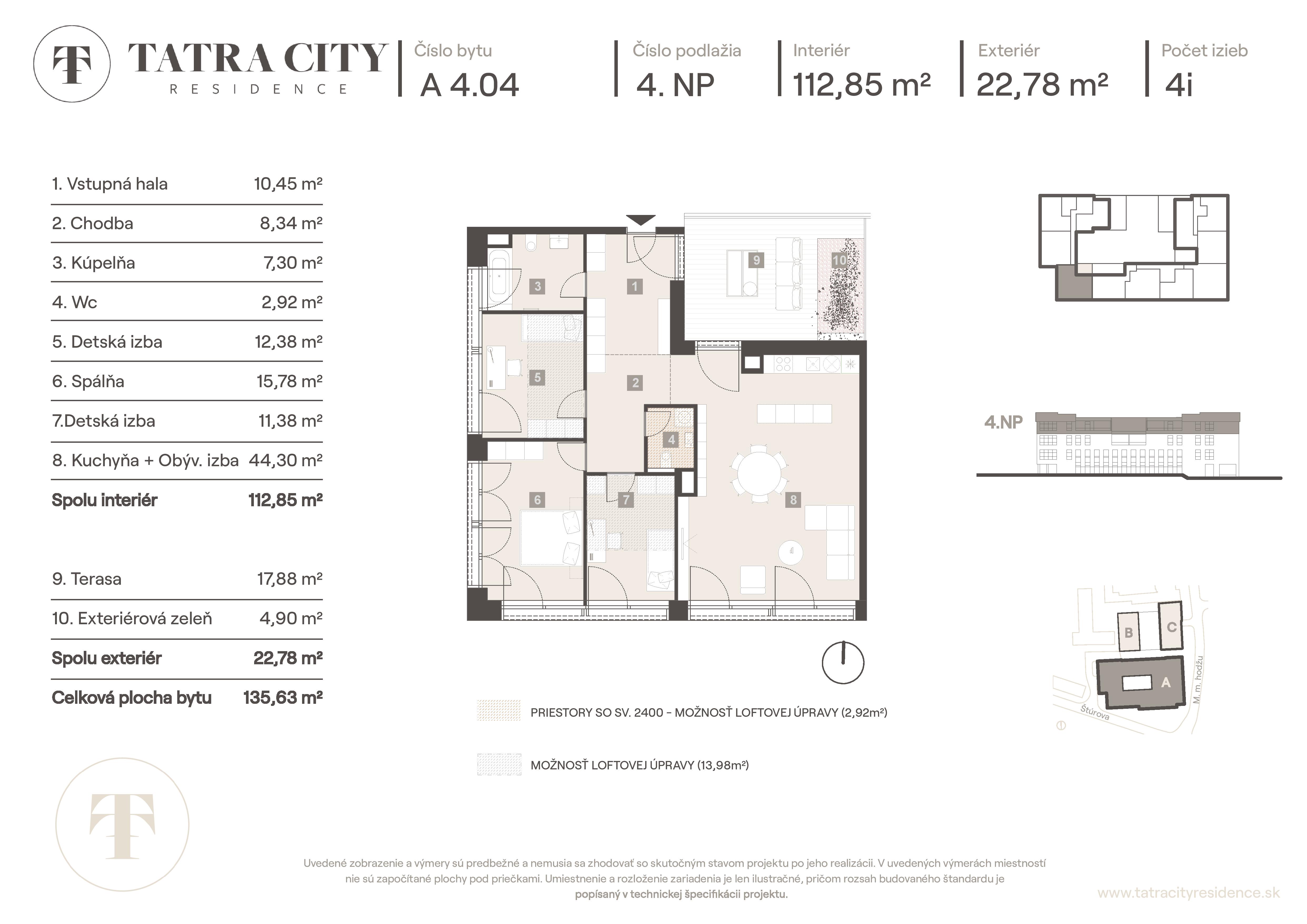 Tatra City Residence - A 4.04 - Pôdorys