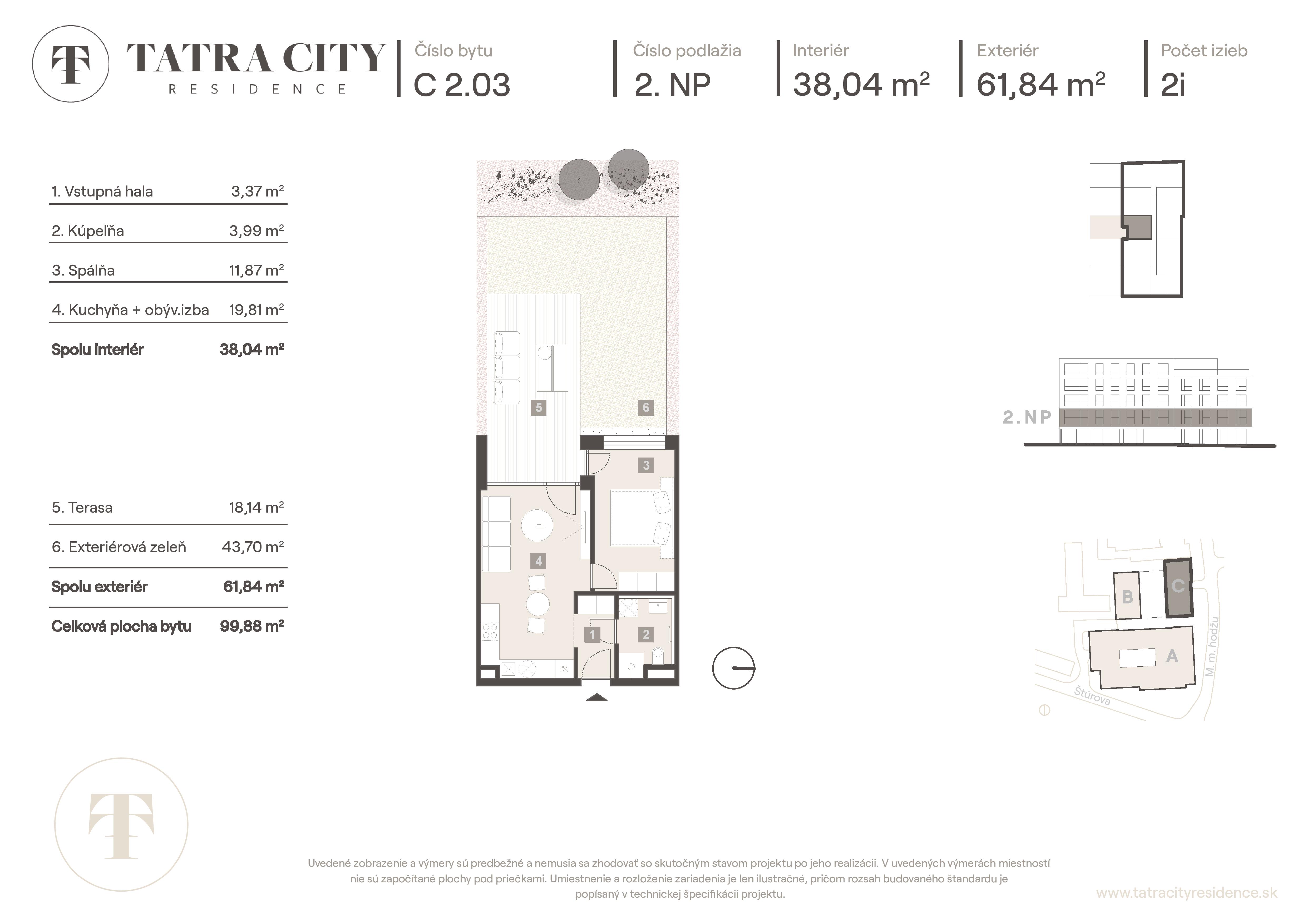 Tatra City Residence - C 2.03 - Pôdorys