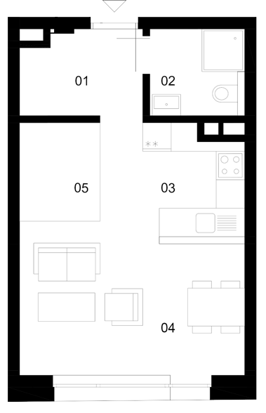 Severin Residence - AP C2 - Pôdorys