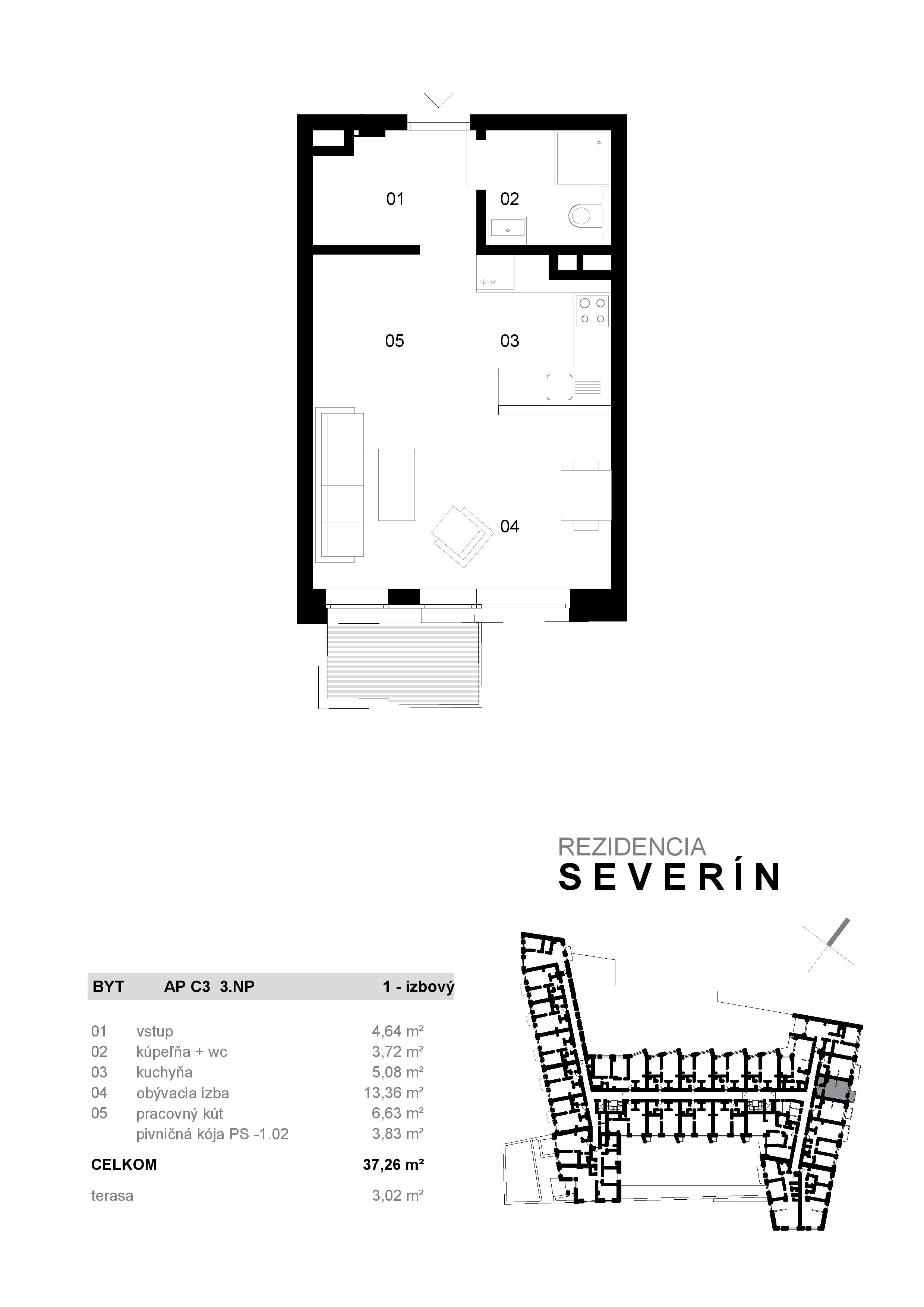 Severin Residence - AP C3 - Pôdorys